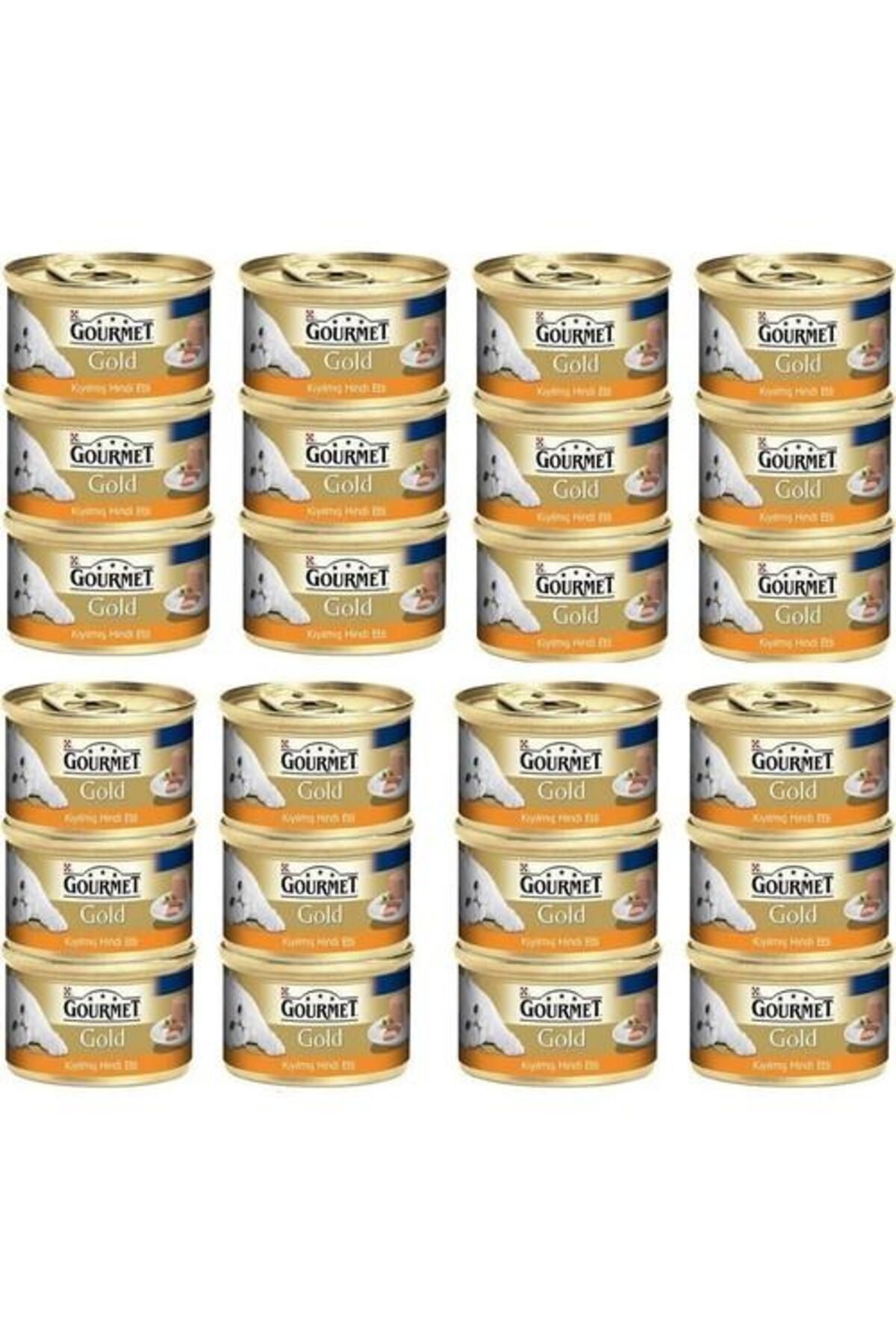Gourmet Gold Kiyilmiş Hindili Kedi Yaş Mama 24 Adet X 85G