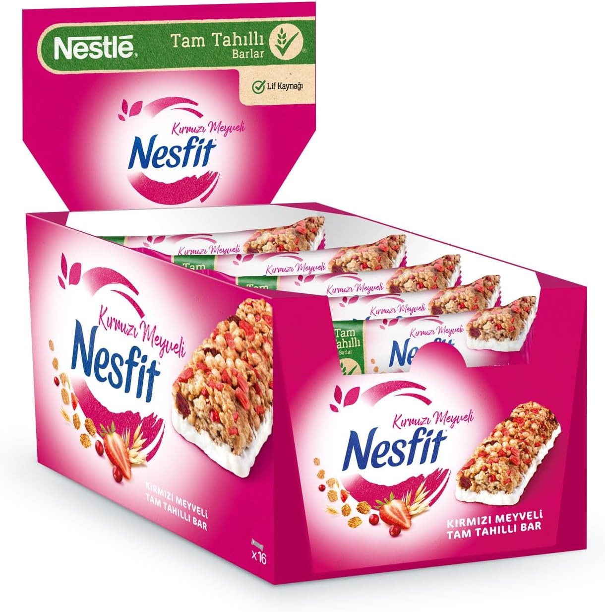 Nesfit Kirmizi Meyveli Bar 16 Adet X 23.5G