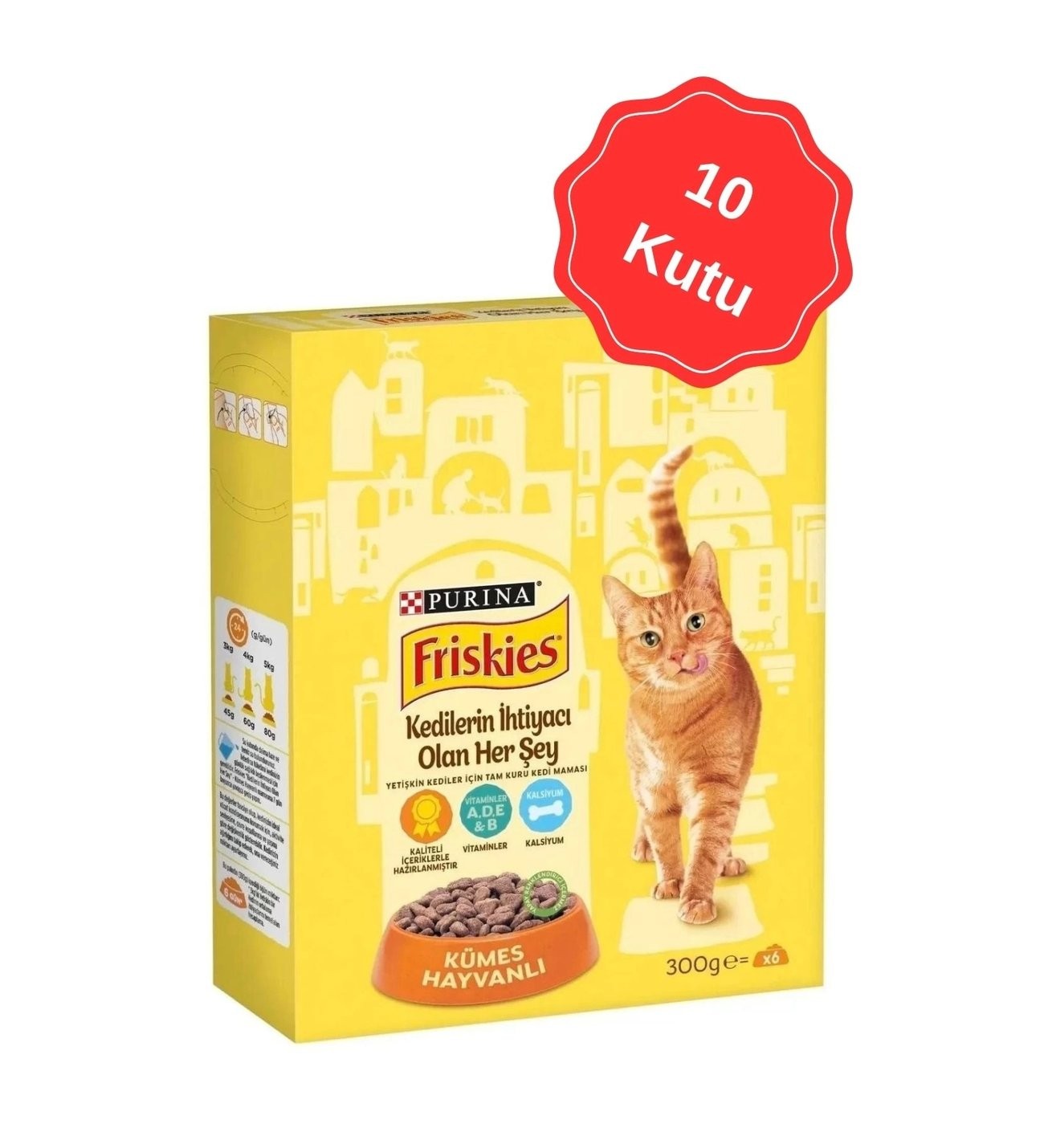 Friskies Yetişkin Kümes Hayv. Kuru Mama 10 Adet X 300G