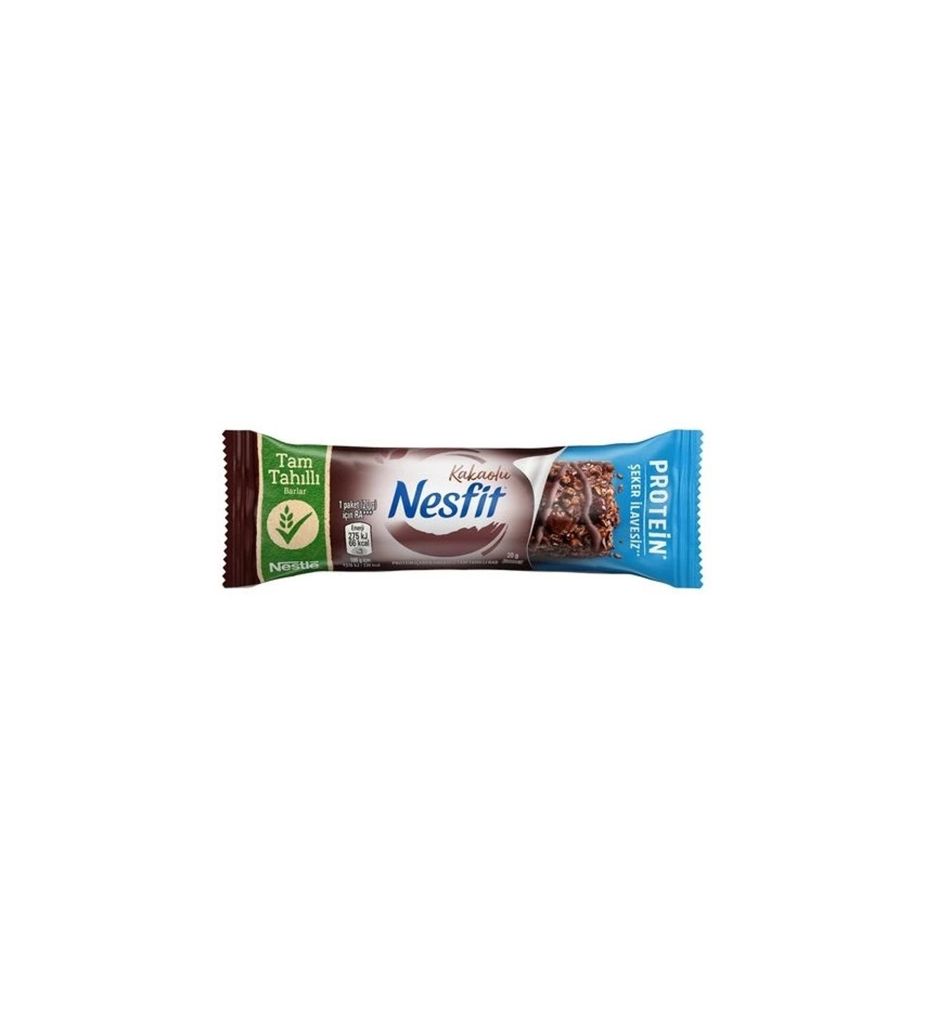 Nesfit Kakaolu Bar-Şeker İlavesiz 16 Adet X 20G