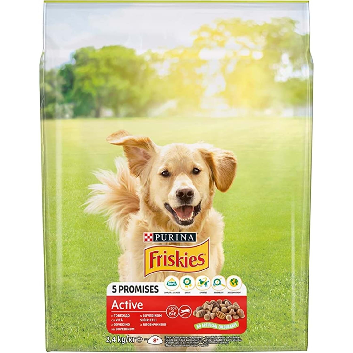 Friskies Aktif Köpek Mamasi Siğir Etli 2.4 Kg