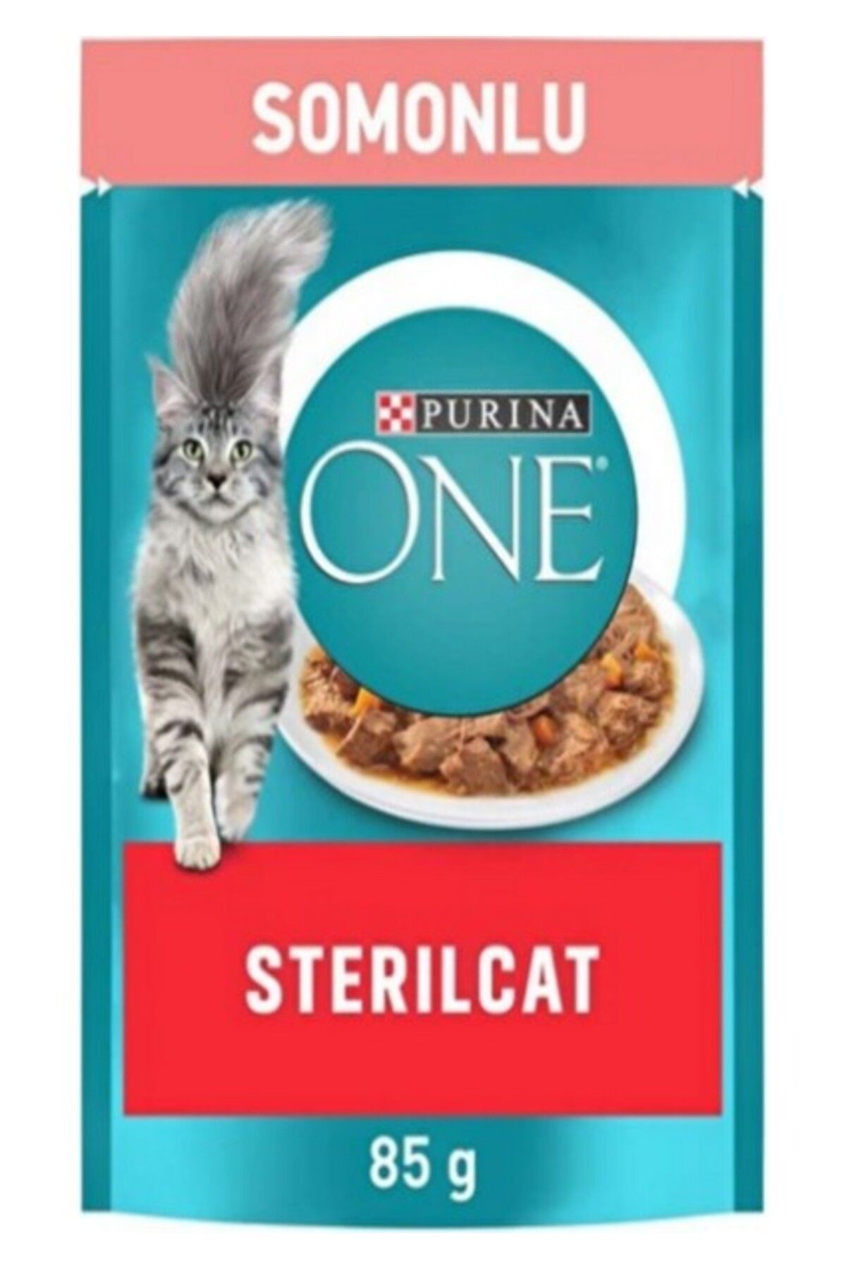 Purina One Kisir Somon & Havuçlu Kedi Yaş Mama 26 Adet X 85G