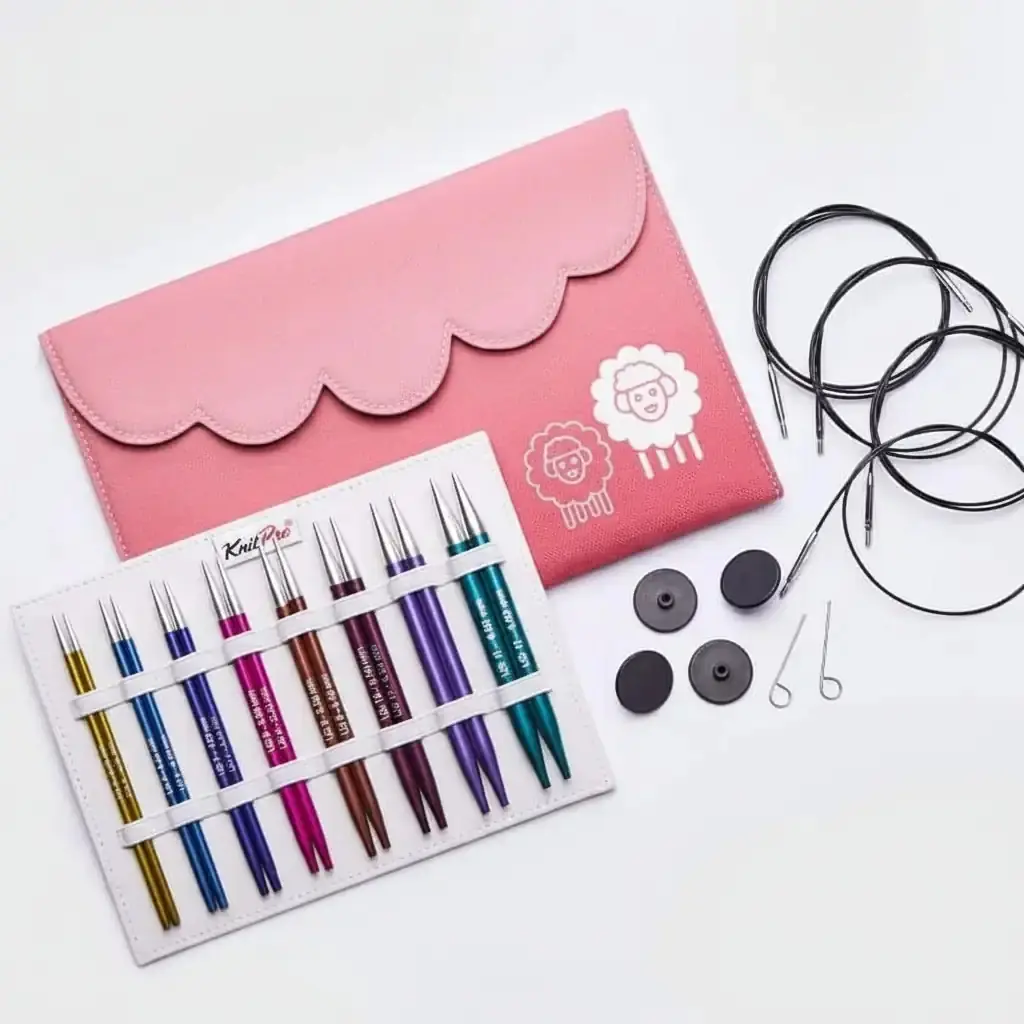 KNITPRO ZING DELUXE MİSİNALI ŞİŞ SETİ - 13 CM