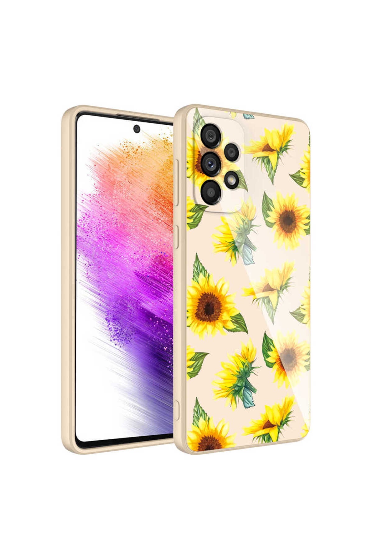 Galaxy A52 Kılıf Kamera Korumalı Desenli Sert Silikon MNC Epoksi Kapak - NO2