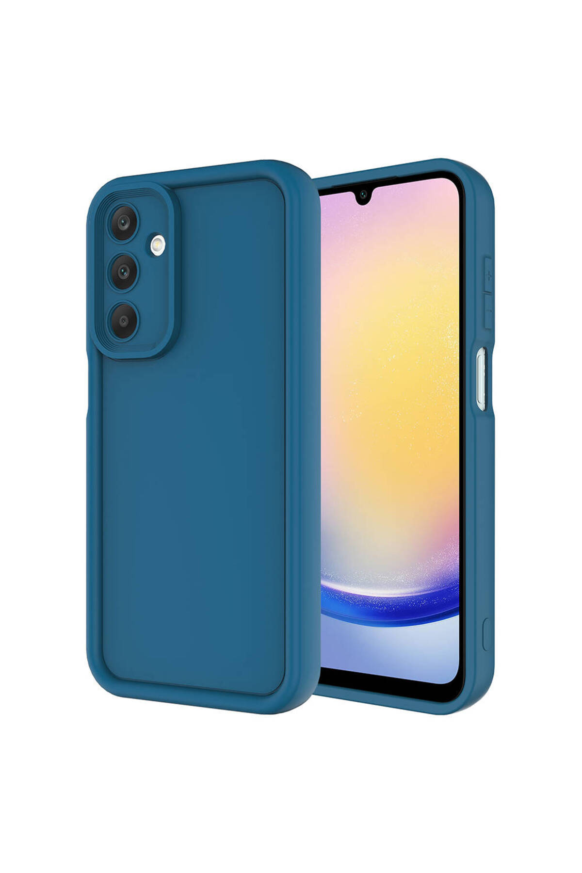 Galaxy A25 Kılıf Kamera Korumalı LCKC Ananas Kapak - Siyah