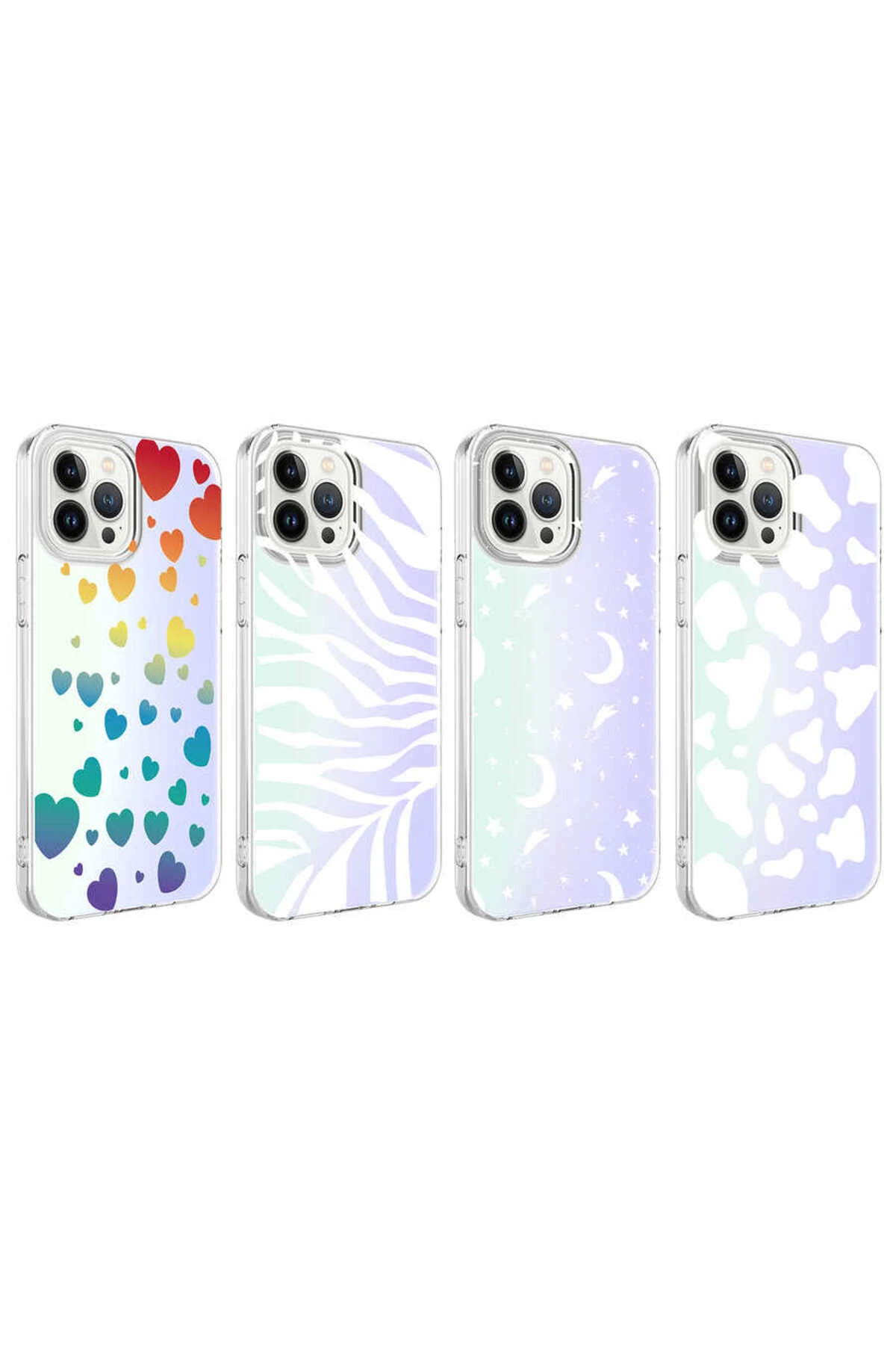 iPhone 13 Pro Uyumlu Zore M-Blue Desenli Kılıf-Zebra No1