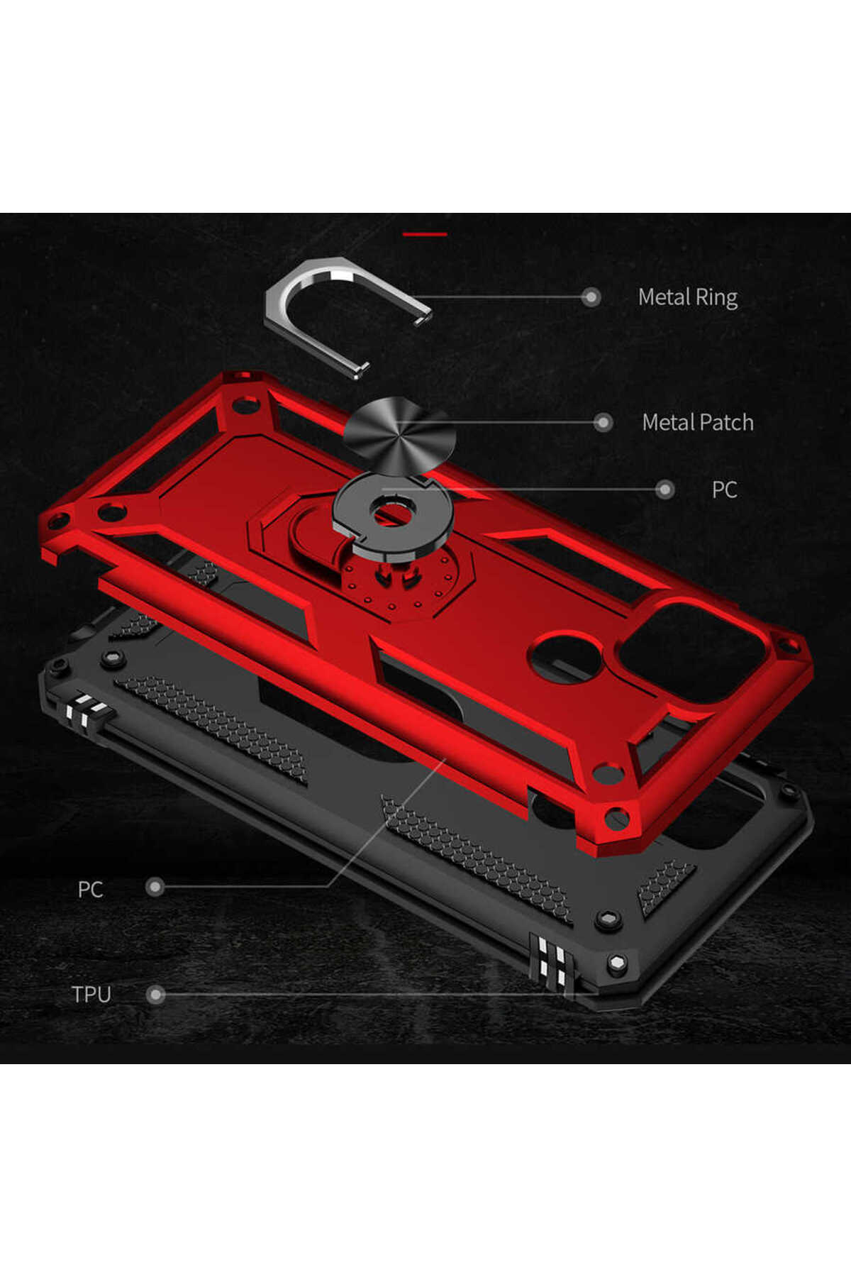 A15S Kılıf N7TH Vega Kapak - Siyah