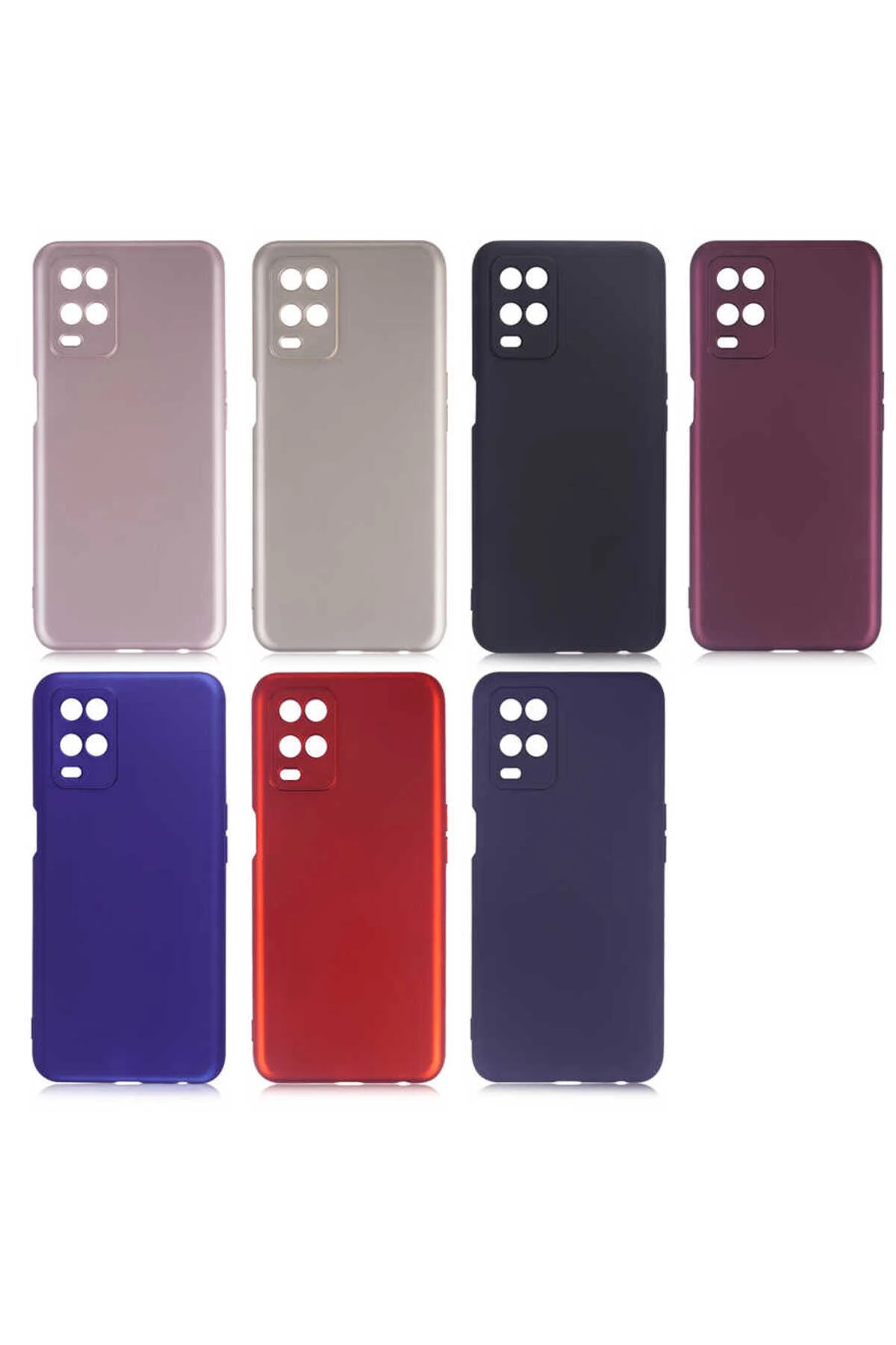 A54 4G Kılıf HZRV Premier Silikon Kapak - Saks Mavi