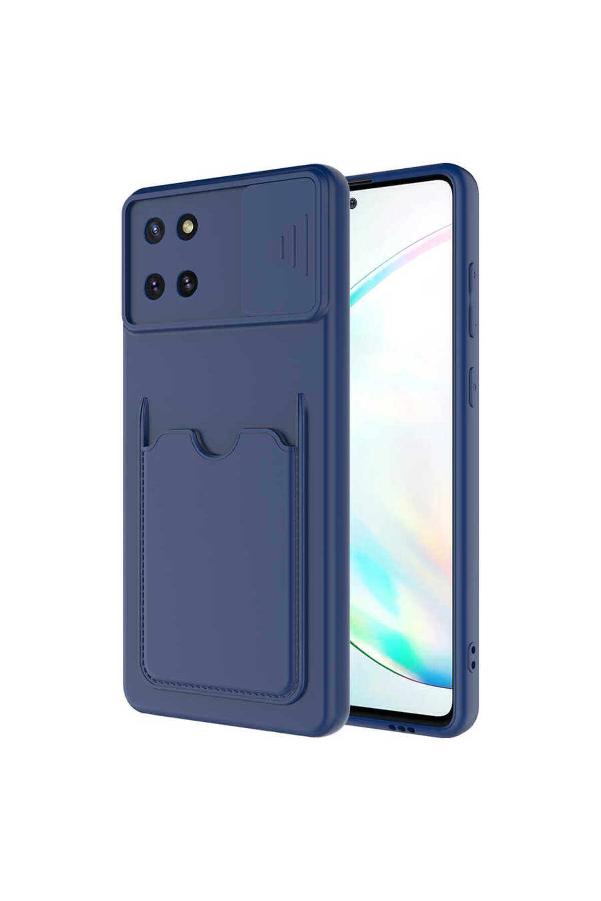 Galaxy A81 (Note 10 Lite) Kılıf ECRZ Kartix Kapak - Koyu Mor