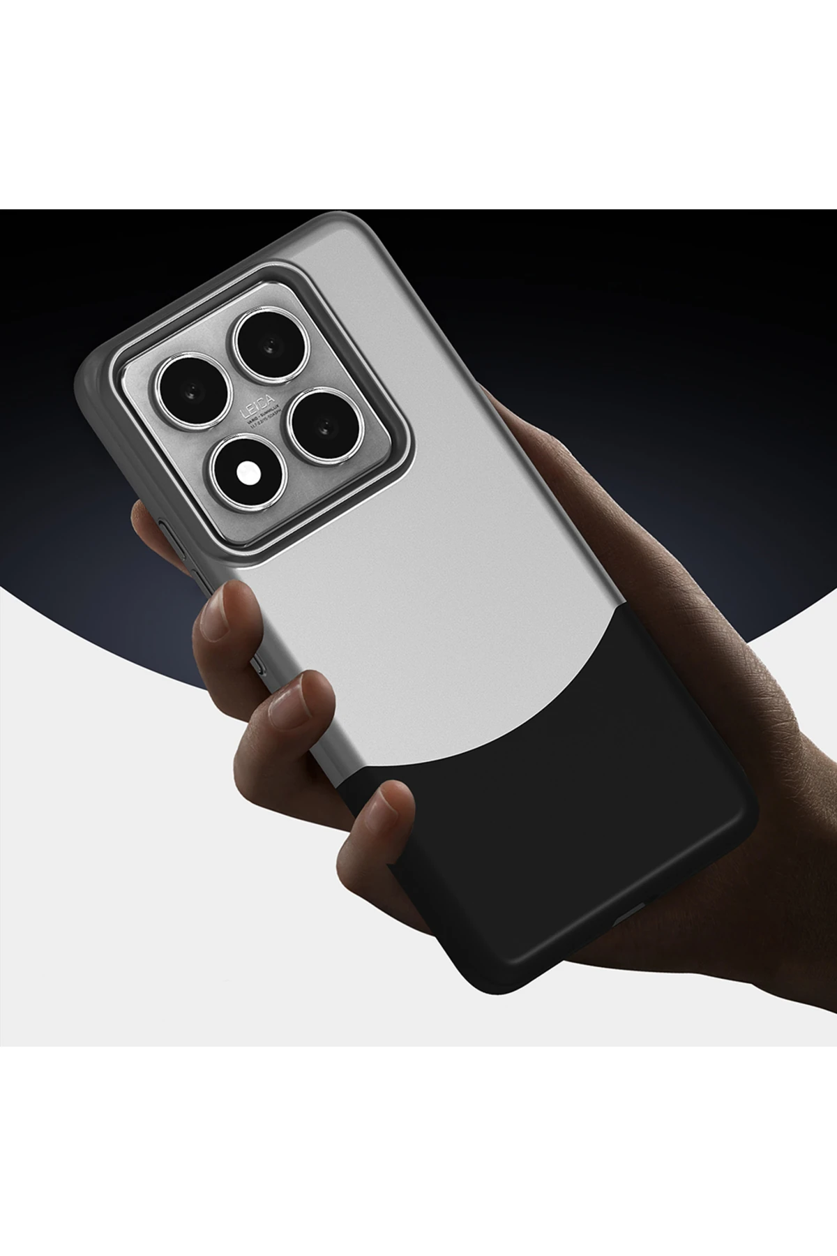 14T Pro Kılıf Mıknatıslı NXXA Duble Kapak - Siyah