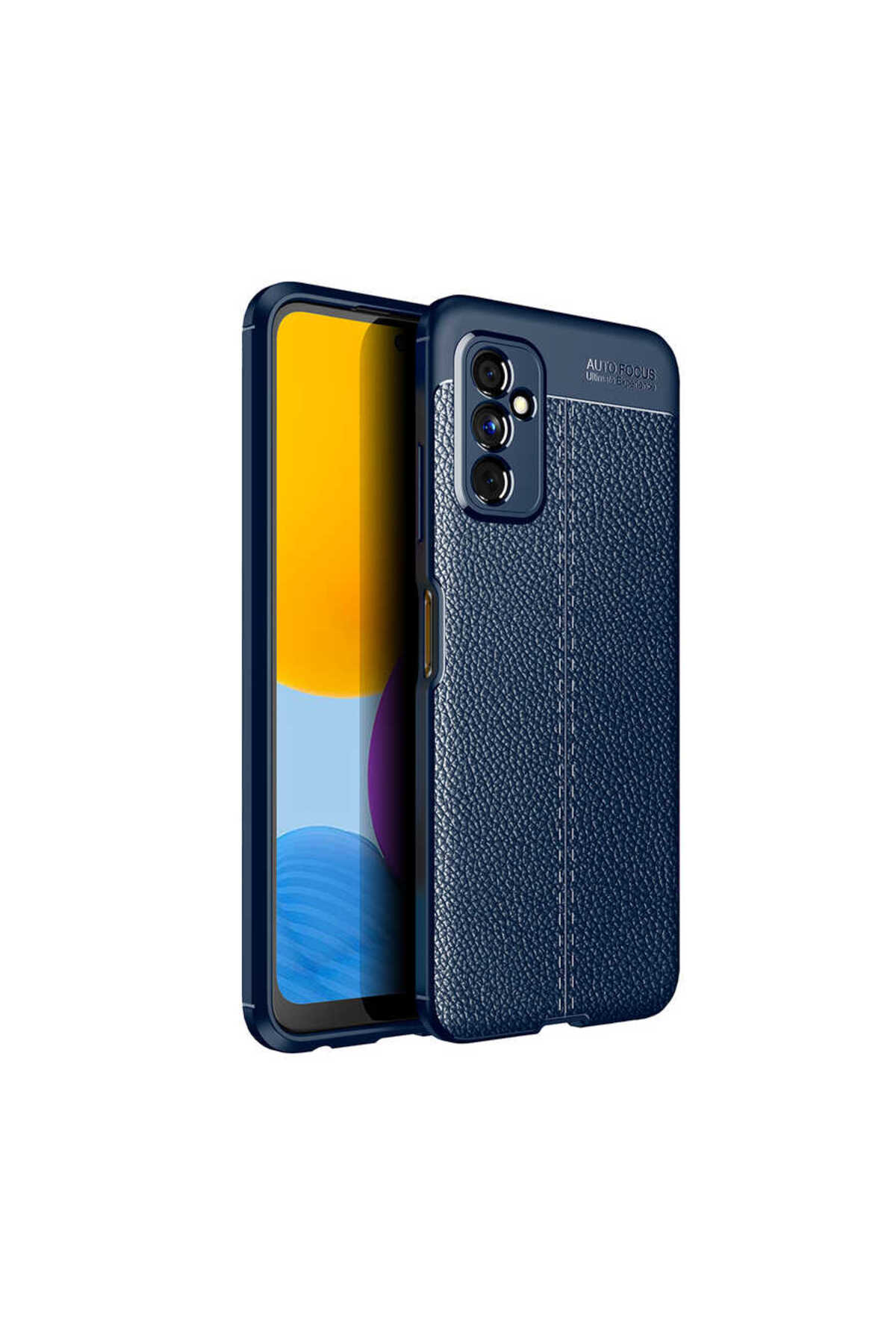 Galaxy M52 Kılıf ECRZ Niss Silikon Kapak - Lacivert