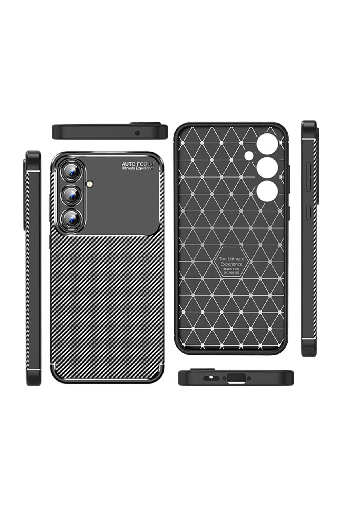 Galaxy A55 Kılıf Negro Silikon Kapak - Siyah