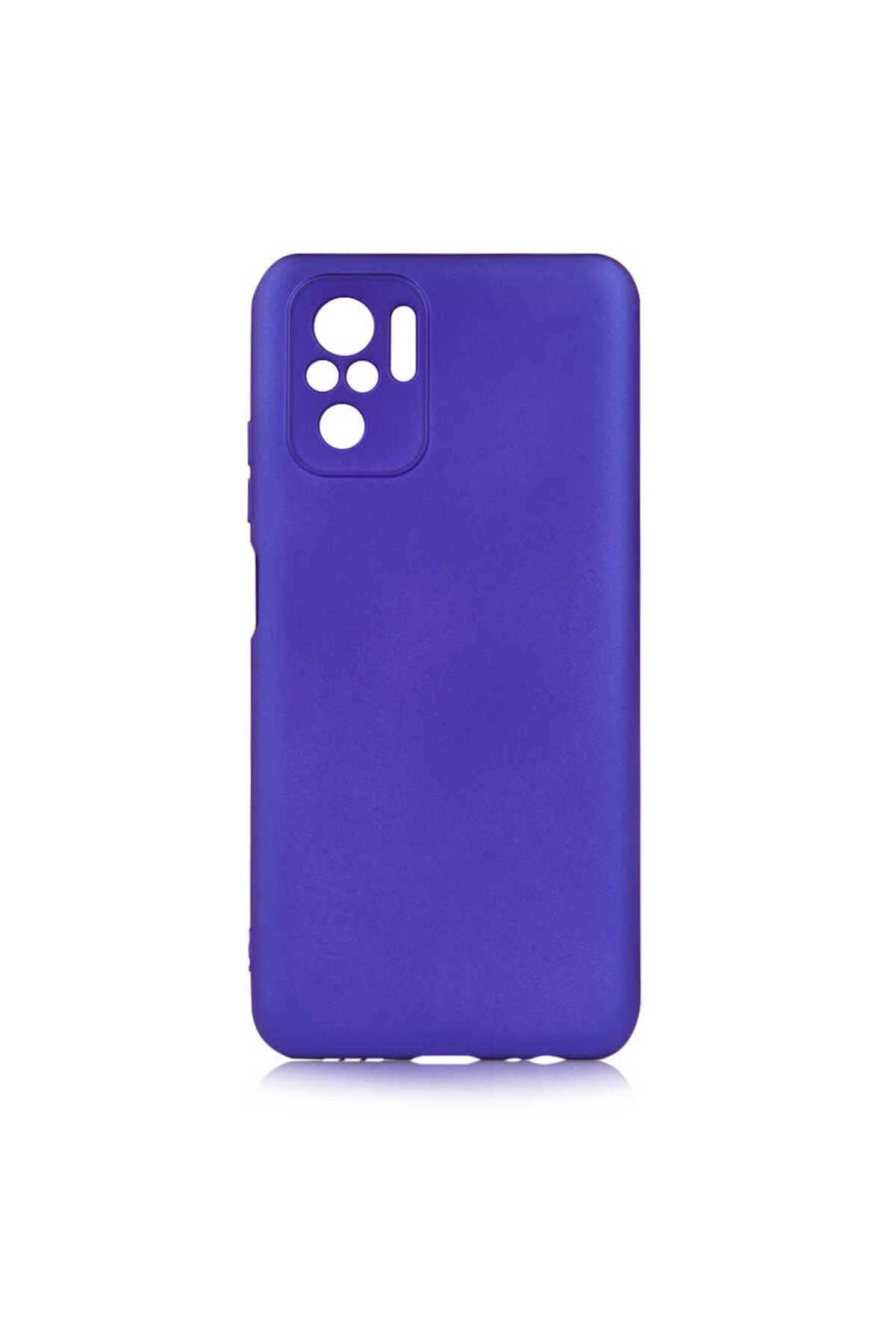 Redmi Note 10S Kılıf GCMP Premier Silikon Kapak - Mürdüm