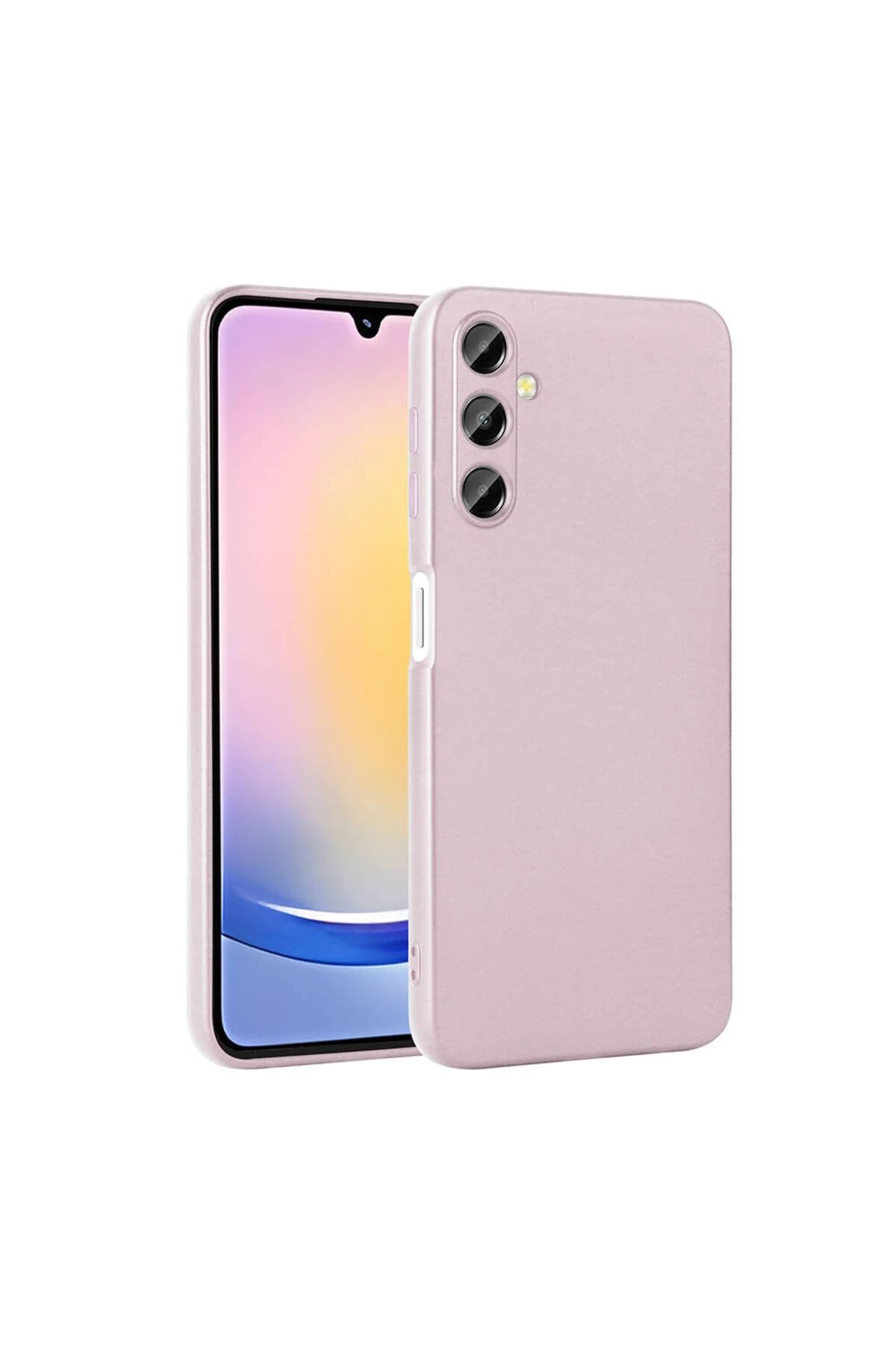 Galaxy A25 Kılıf MKST Premier Silikon Kapak - Rose Gold