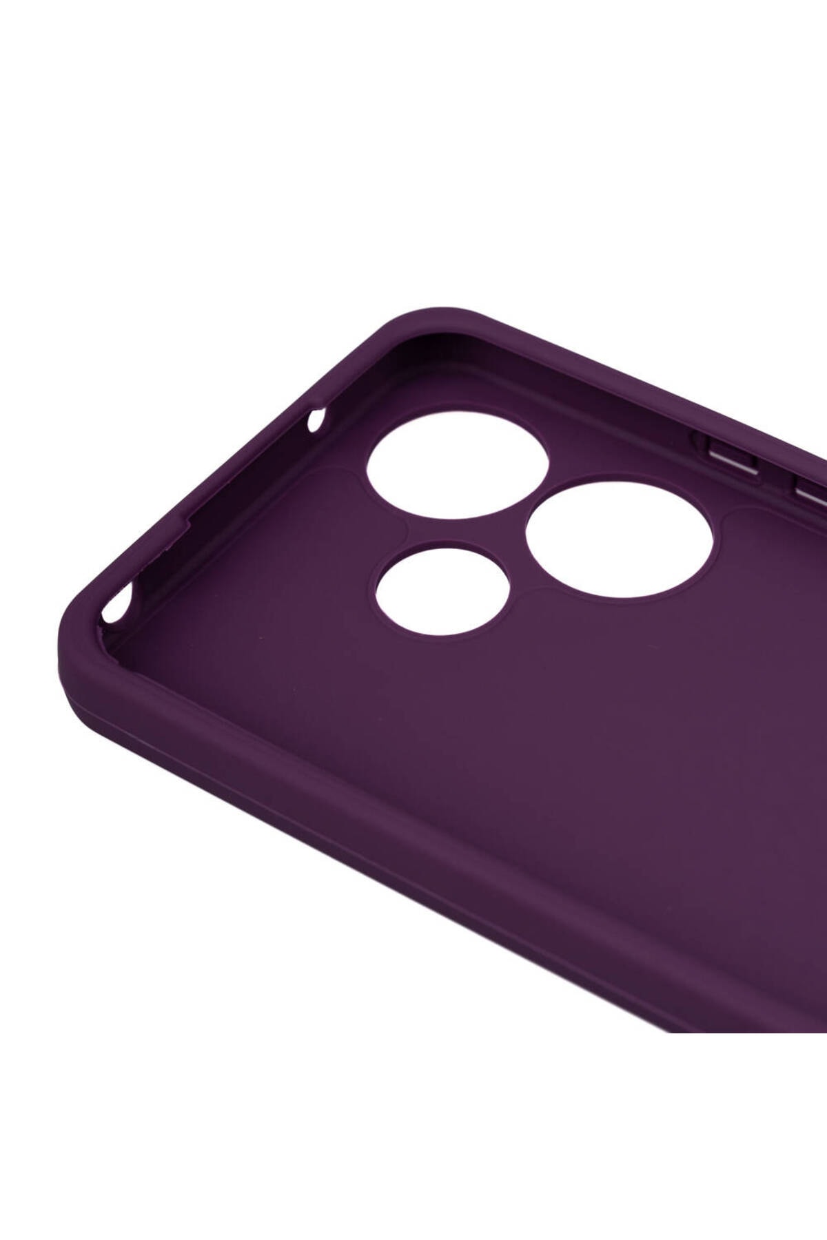 Redmi 13 4G Kılıf MKST Biye Silikon - Siyah