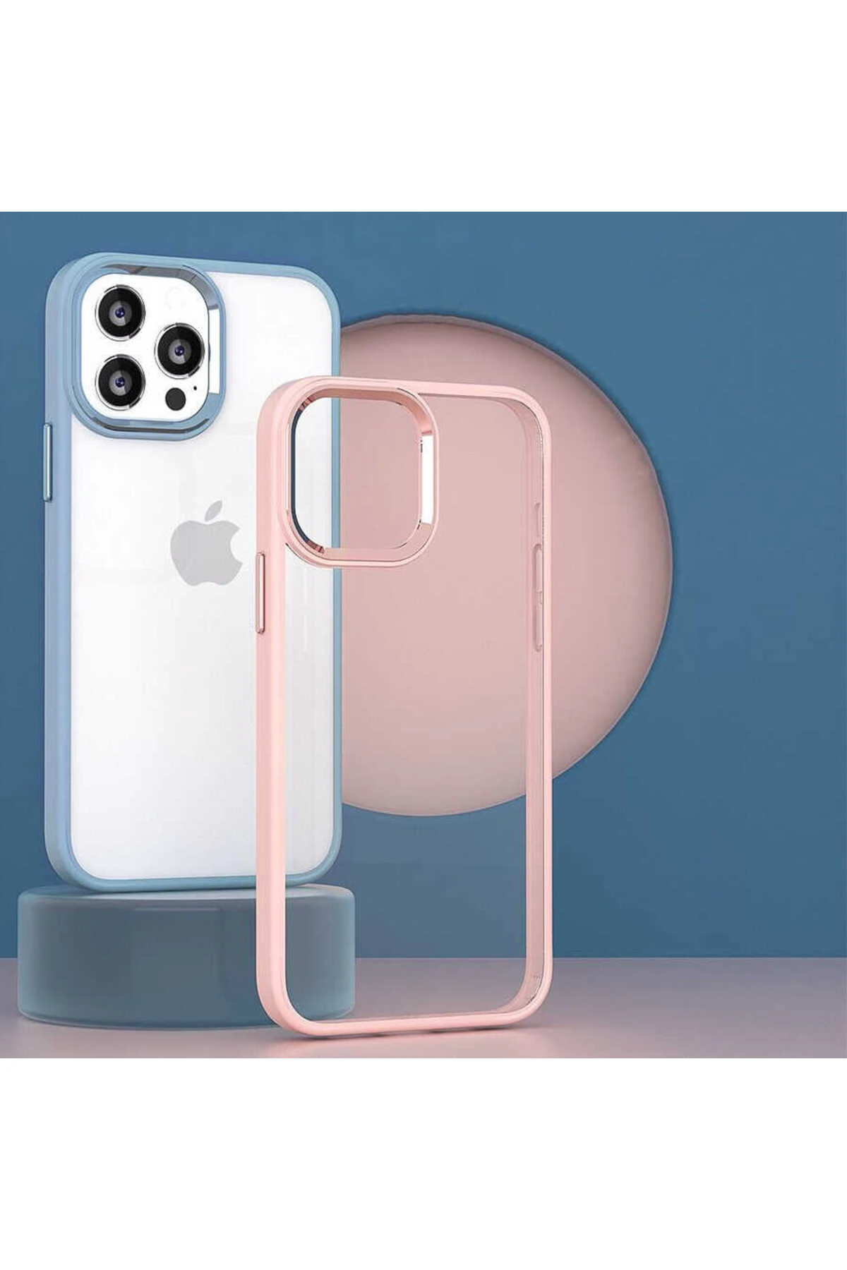 iPhone 14 Pro Uyumlu MKST Krom Kılıf-Derin Mor