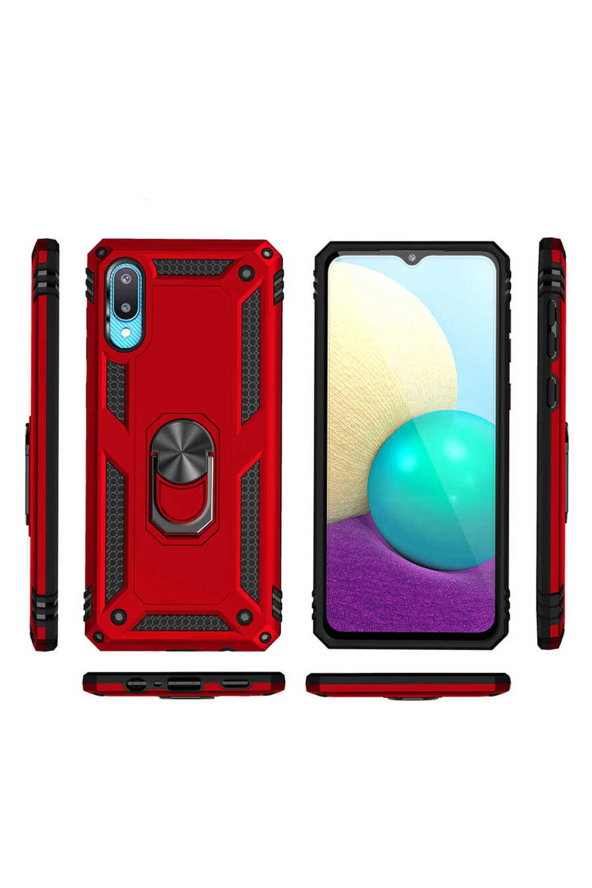 Galaxy A02 Kılıf LCKC Vega Kapak - Gold