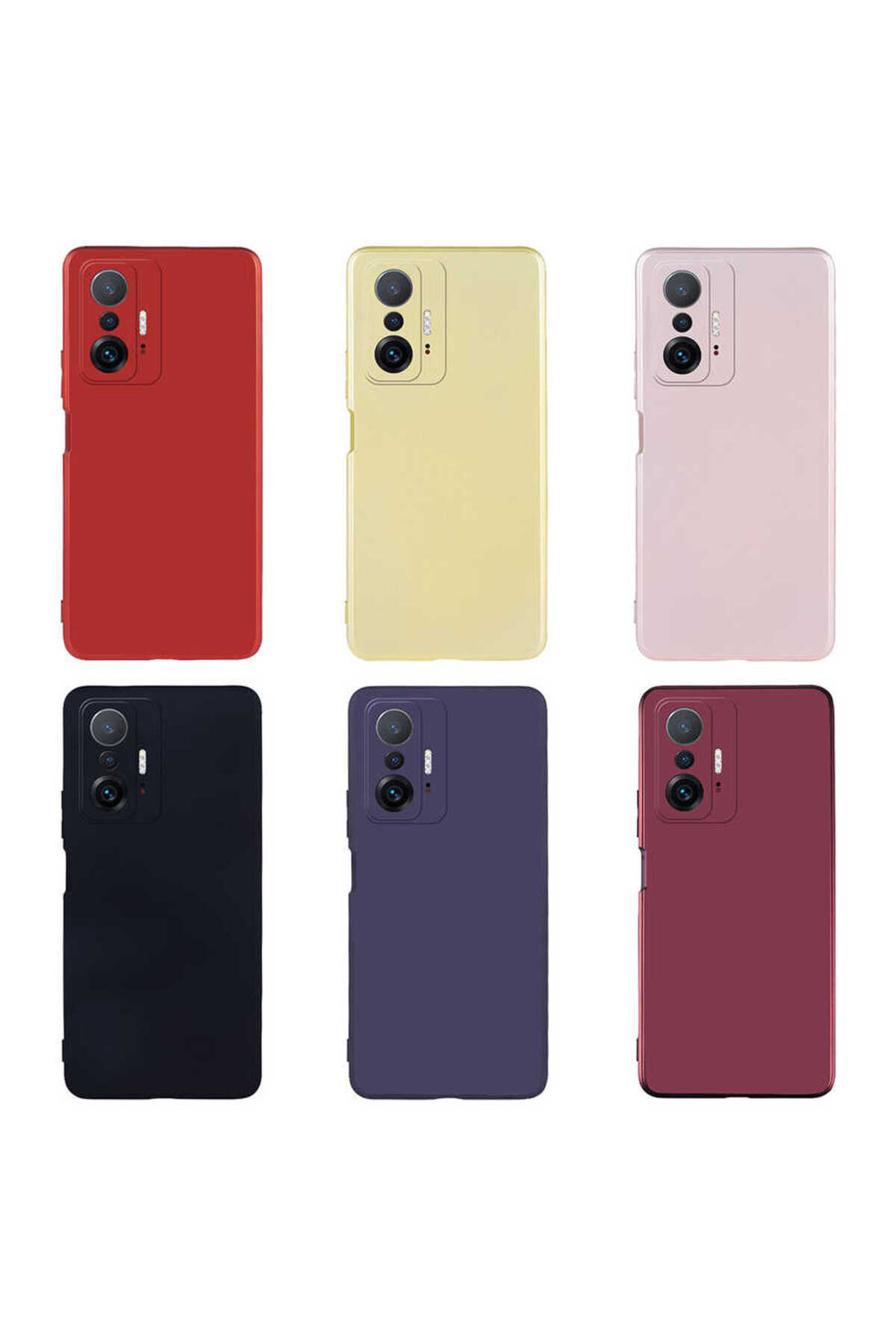 Mi 11T 5G Kılıf MKST Premier Silikon Kapak - Siyah