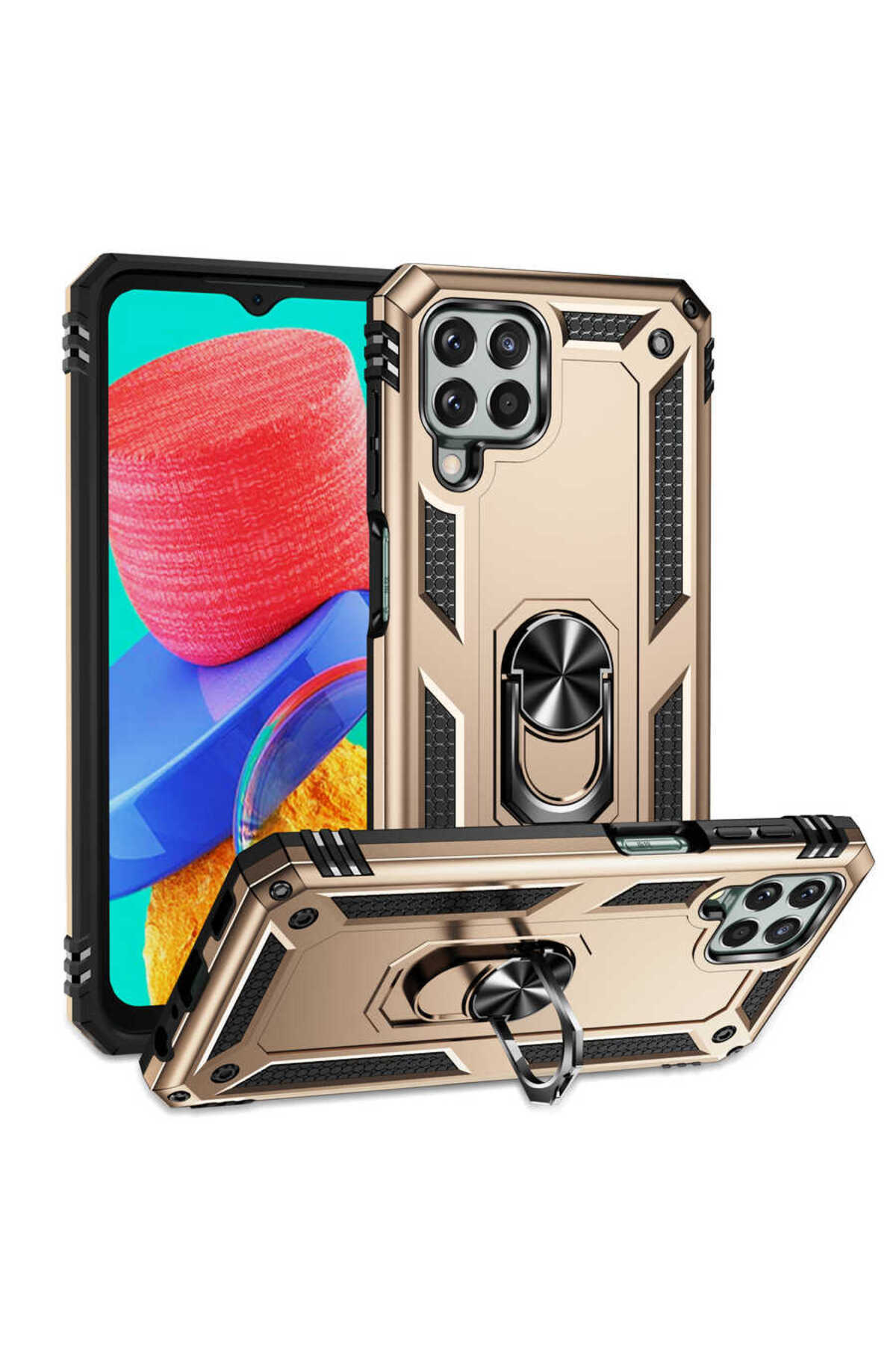 Galaxy M33 Kılıf CRCR Vega Kapak - Gold