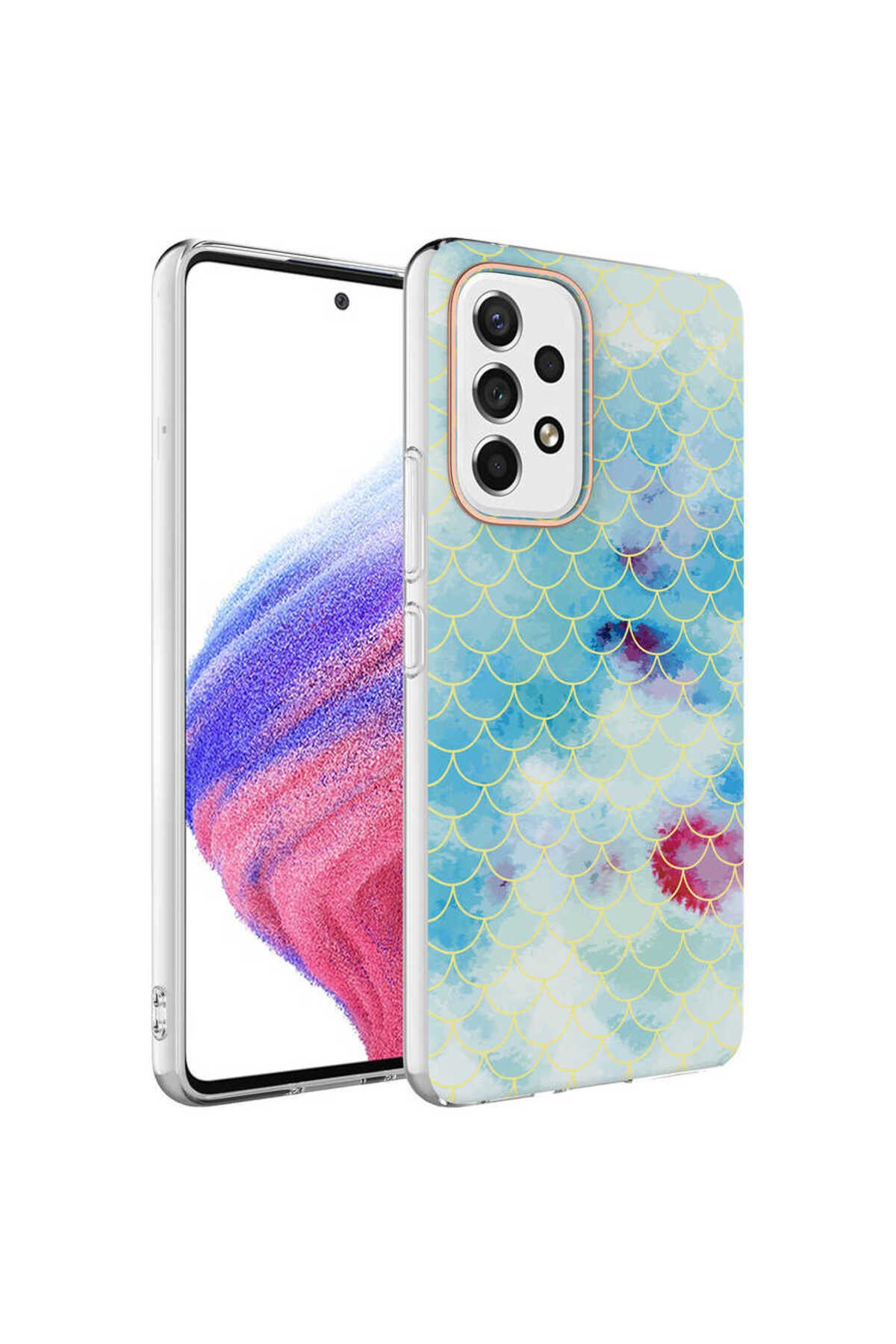 Galaxy A23 Kılıf TLZN Bella Kapak - Mavi