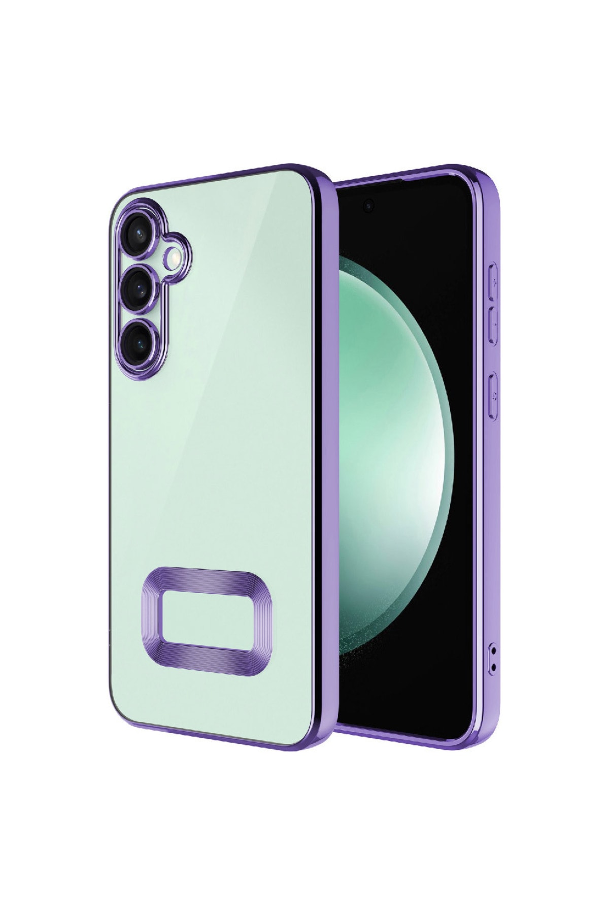 Galaxy A26 Kılıf Kamera Korumalı Logo Gösteren Omega Kapak - Rose Gold