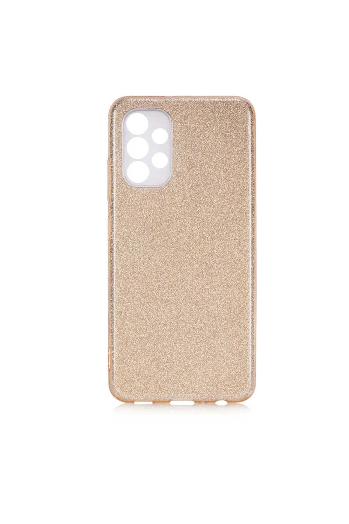 Galaxy A23 Kılıf OMSY Shining Silikon - Gold