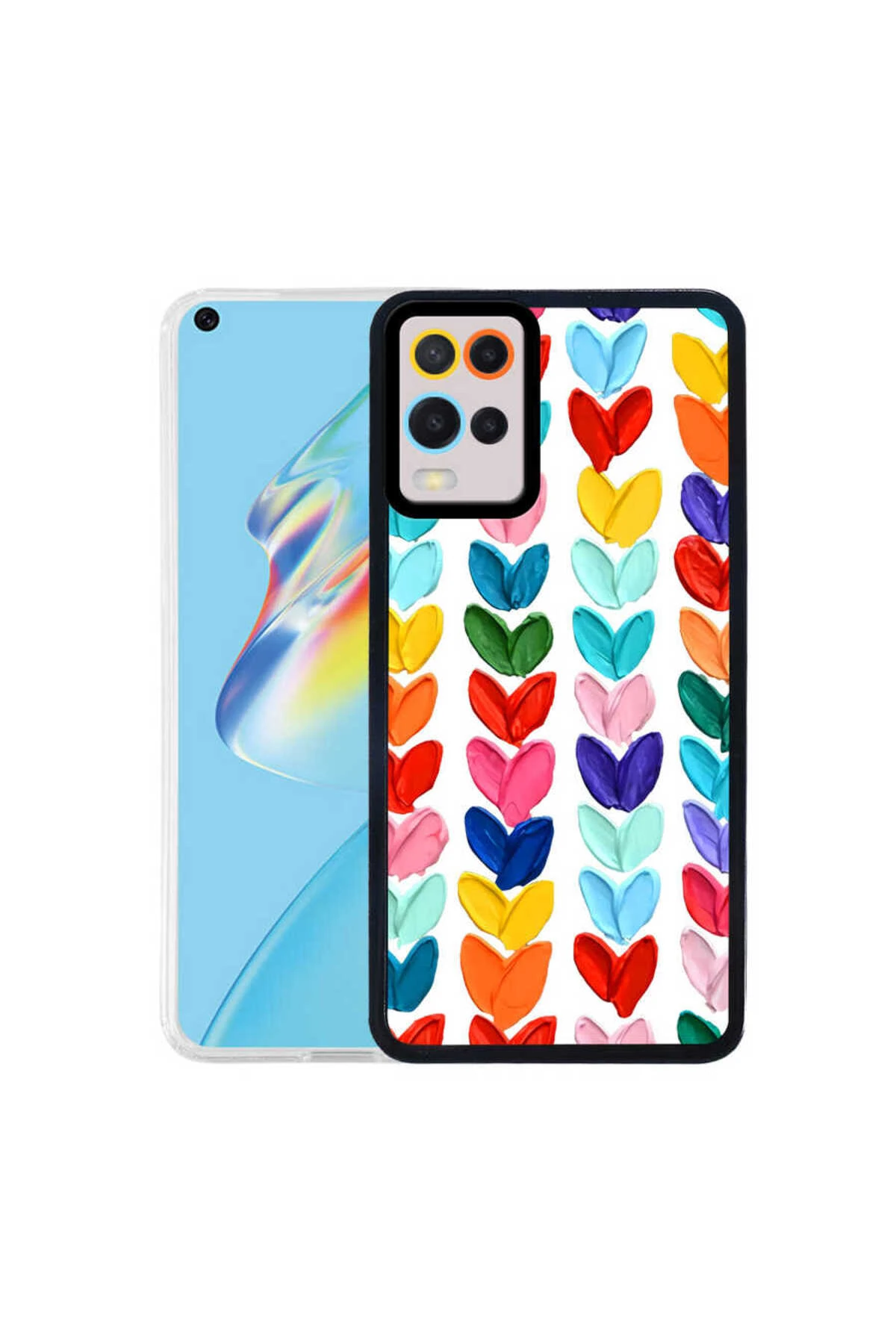 A54 4G Kılıf N7TH M-Fit Desenli Kapak - Heart No6