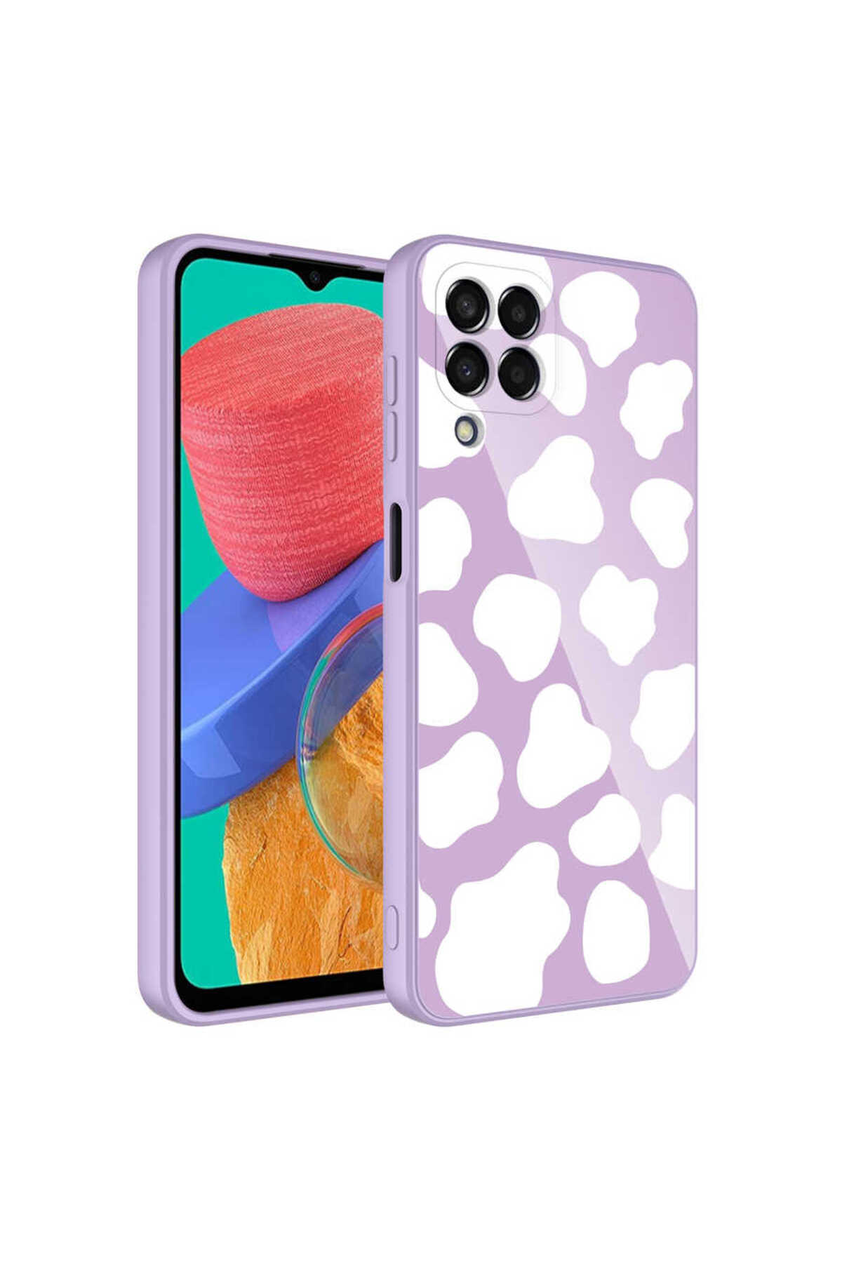 Galaxy M33 Kılıf Kamera Korumalı Desenli Sert Silikon ECRZ Epoksi Kapak - NO6
