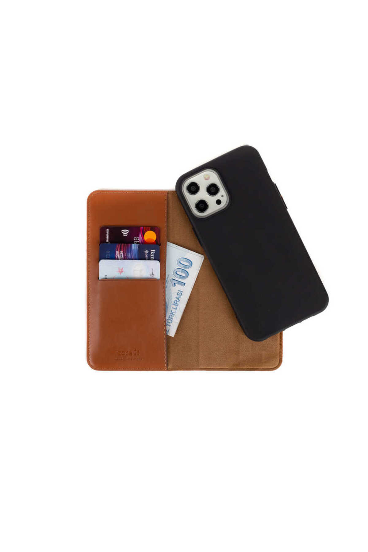 iPhone XS 5.8 Kılıf GCMP Multi Cüzdan Kılıf - Kırmızı