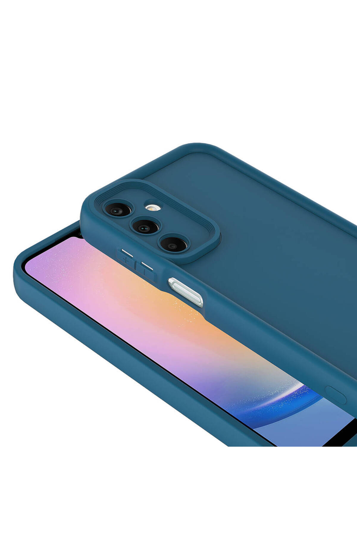 Galaxy A25 Kılıf Kamera Korumalı LCKC Ananas Kapak - Siyah
