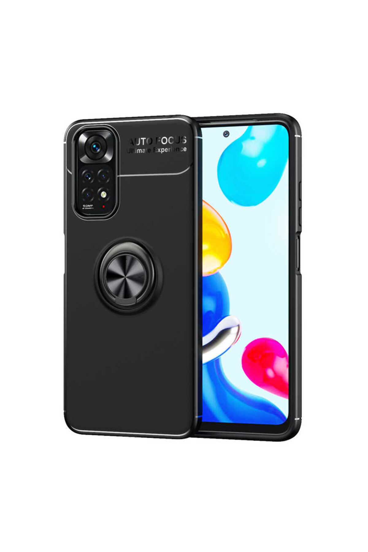 Redmi Note 11 Global Kılıf TLZN Ravel Silikon Kapak - Siyah