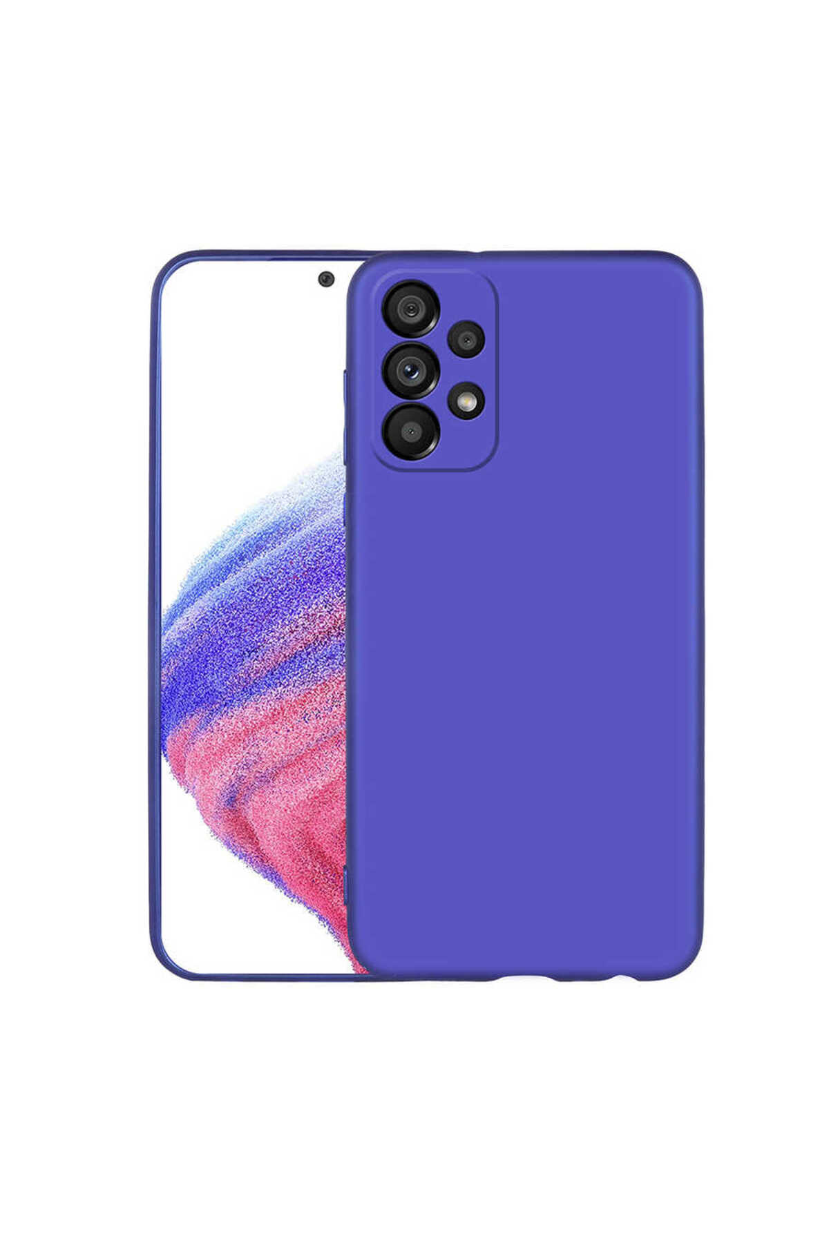 Galaxy A33 5G Kılıf LCKC Premier Silikon Kapak - Mürdüm