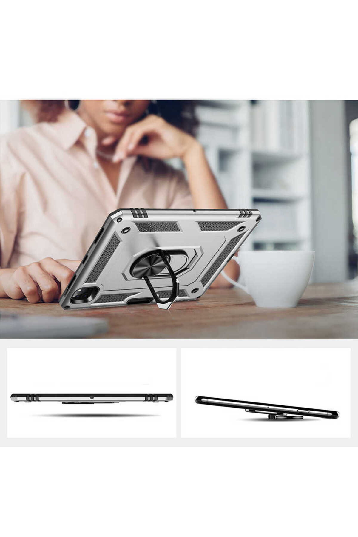 iPad Pro 3. nesil 11 inç - Uyumlu Uyumlu TKNC Tablet Vega Kapak-Mavi