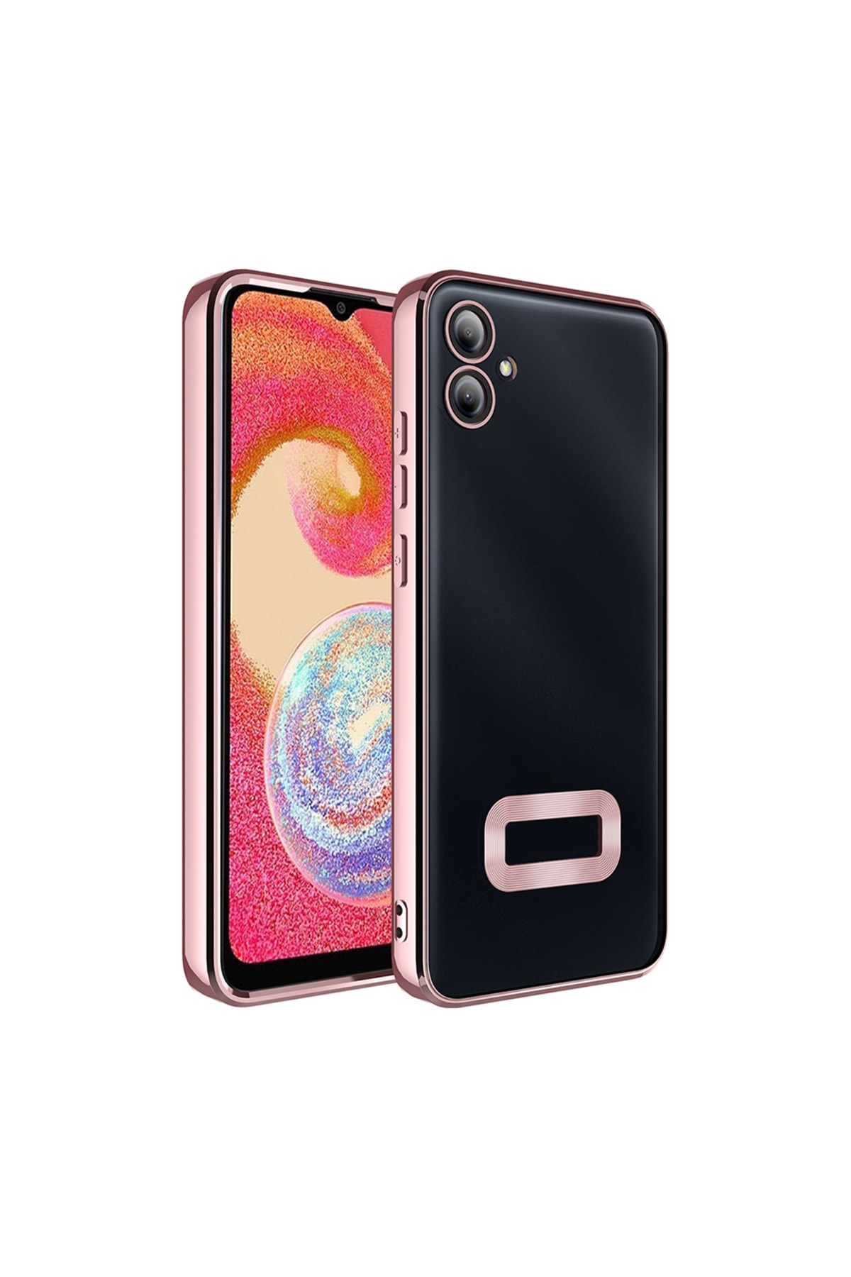 Galaxy A06 Kılıf Kamera Korumalı Logo Gösteren OMSY Omega Kapak - Sierra Mavi