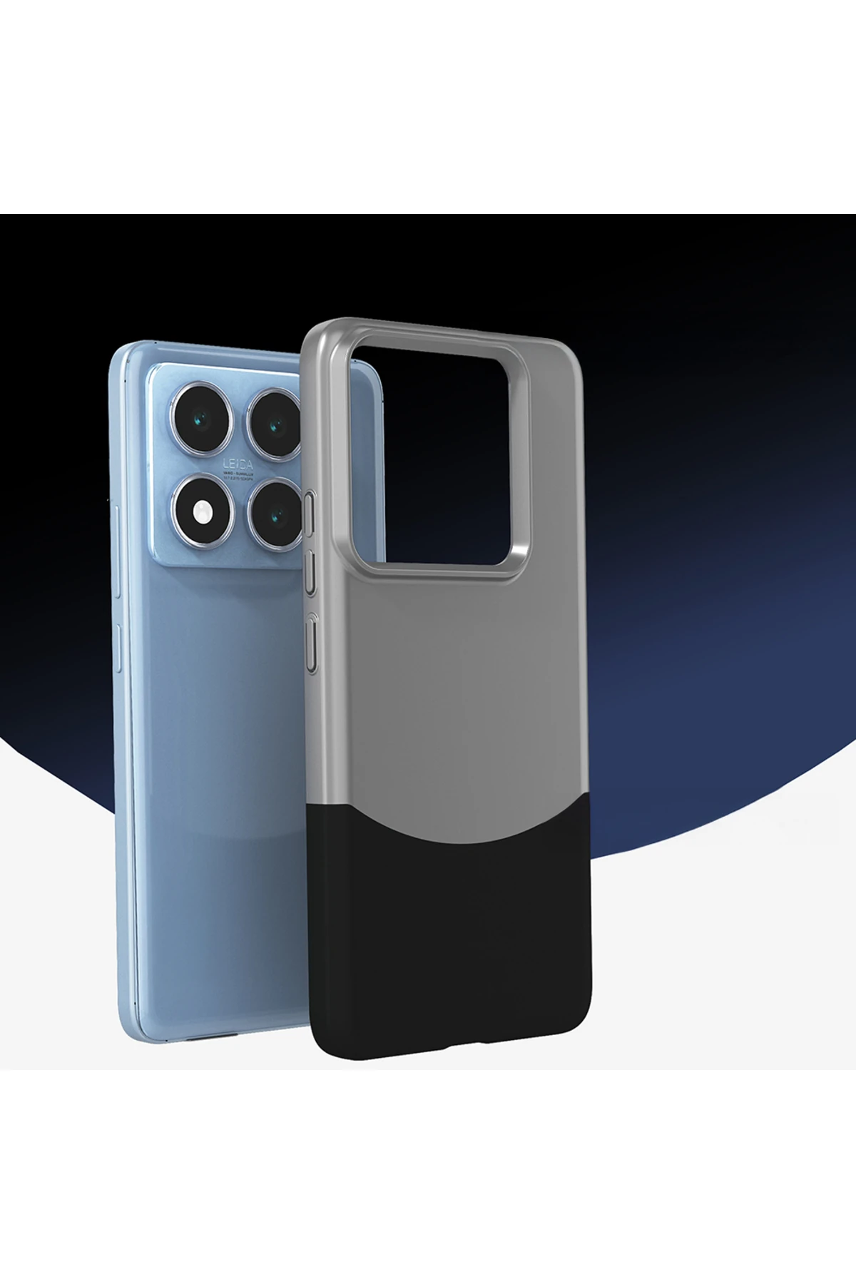 14T Pro Uyumlu  Kılıf Mıknatıslı Duble Kapak - Lacivert