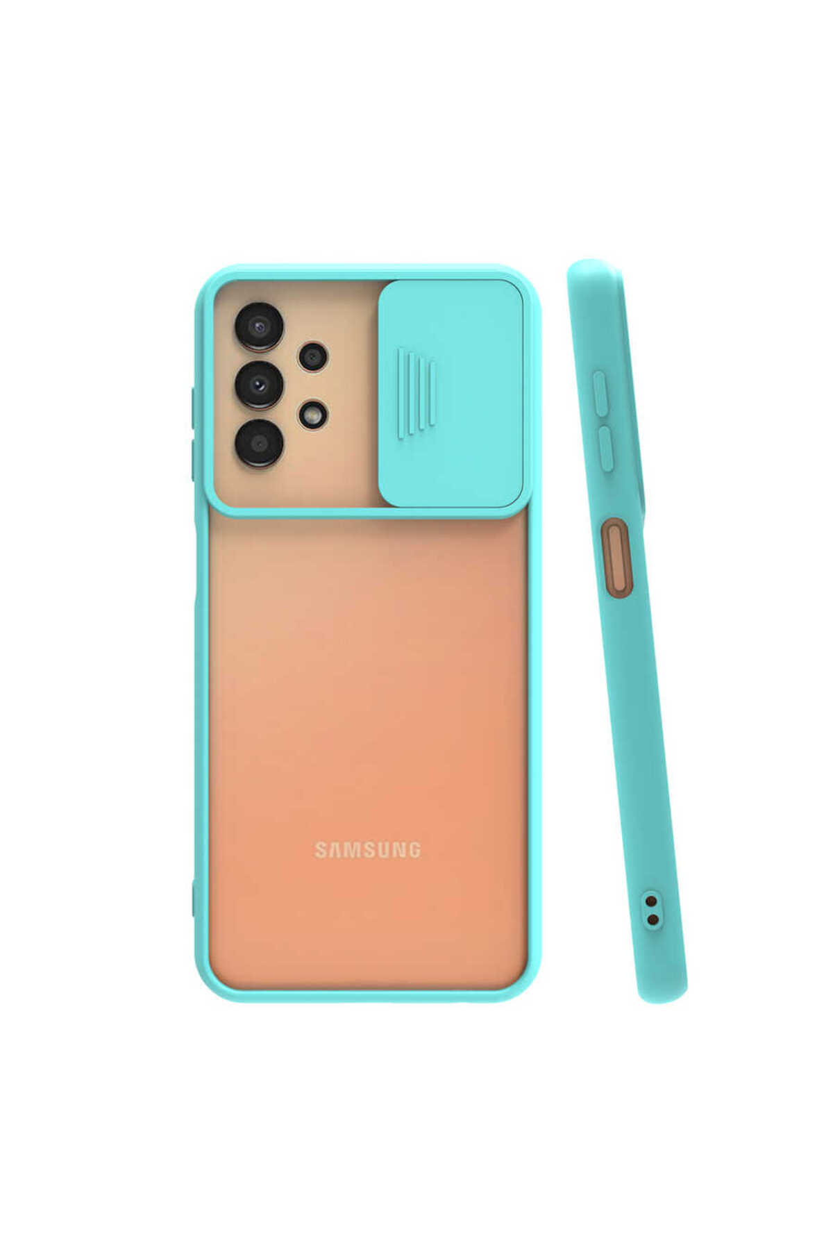 Galaxy A33 5G Kılıf SHRP Lensi Kapak - Turkuaz