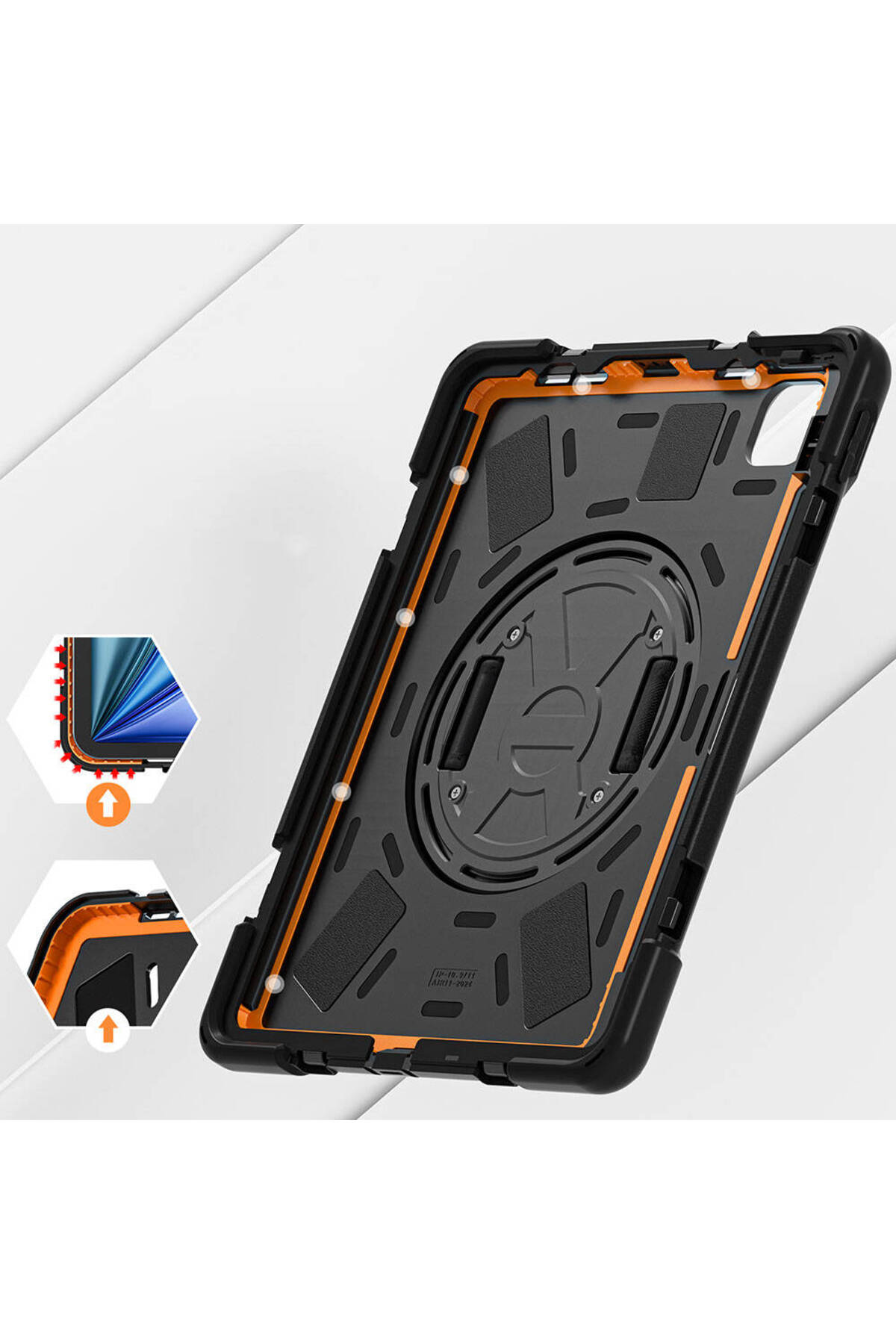 iPad Pro 11 2022 M2 Zore Defender Tablet Silikon - Siyah