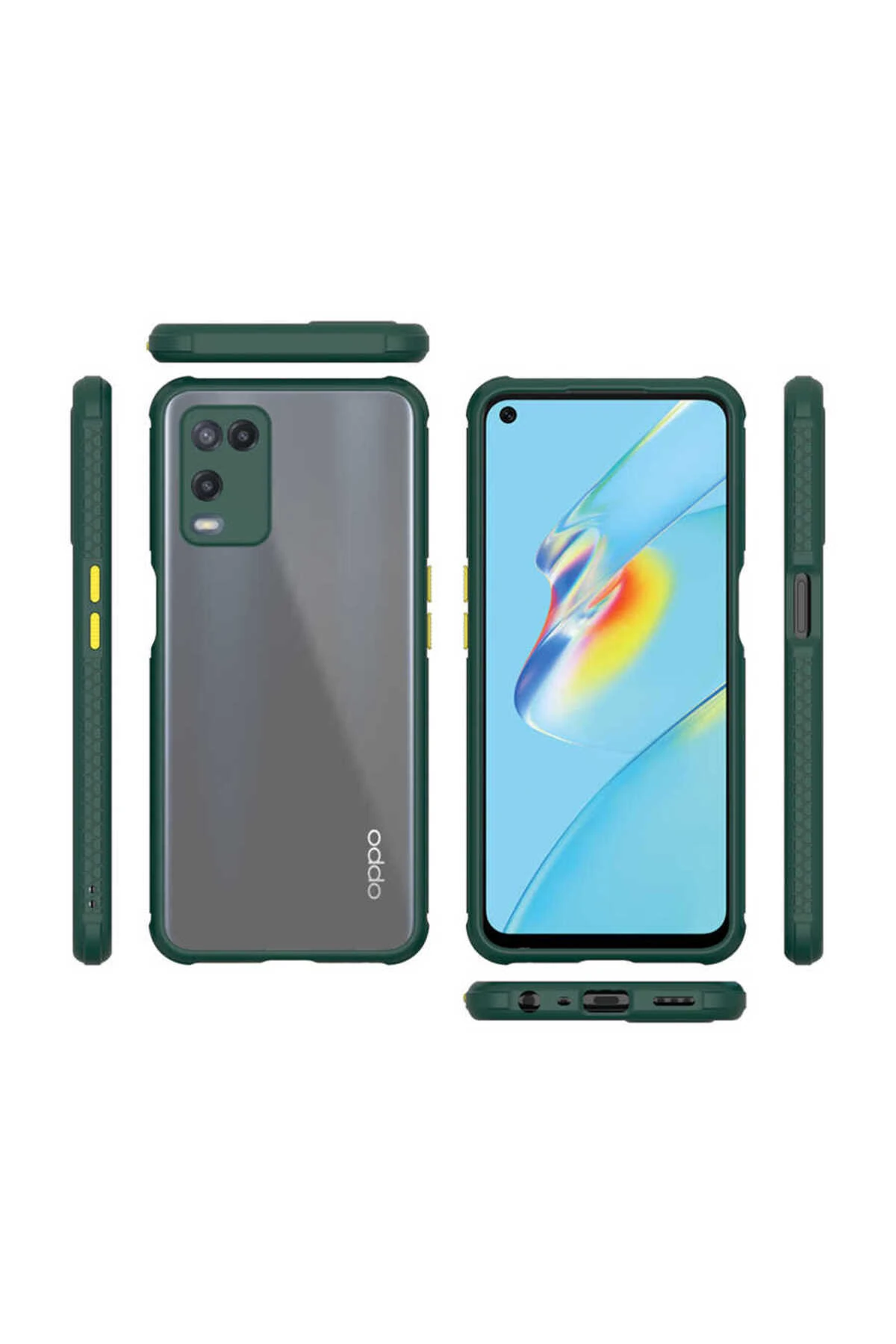 A54 4G Kılıf MYST Kaff Kapak - Koyu Yeşil