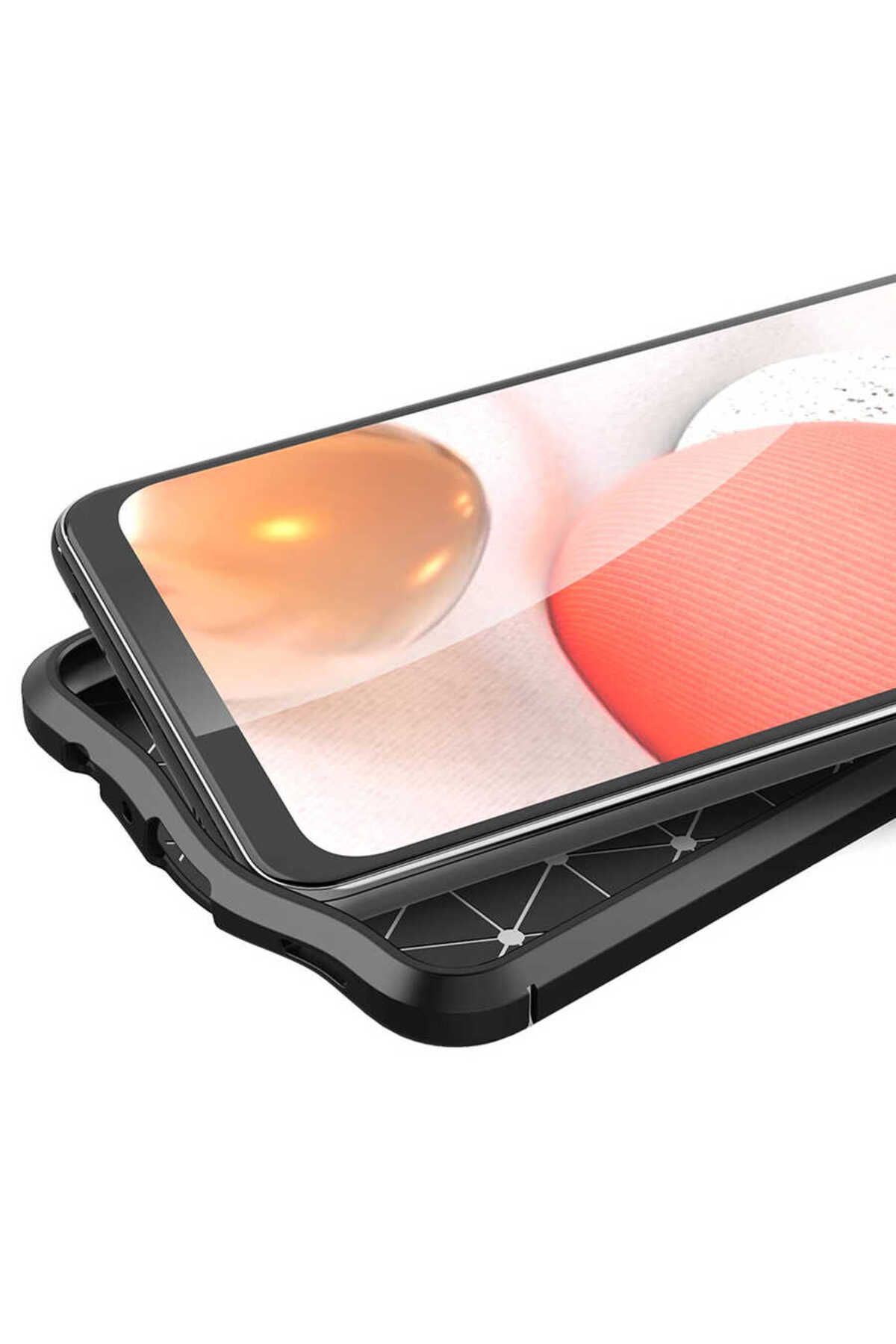 Galaxy A23 Kılıf KHYR Niss Silikon Kapak - Siyah