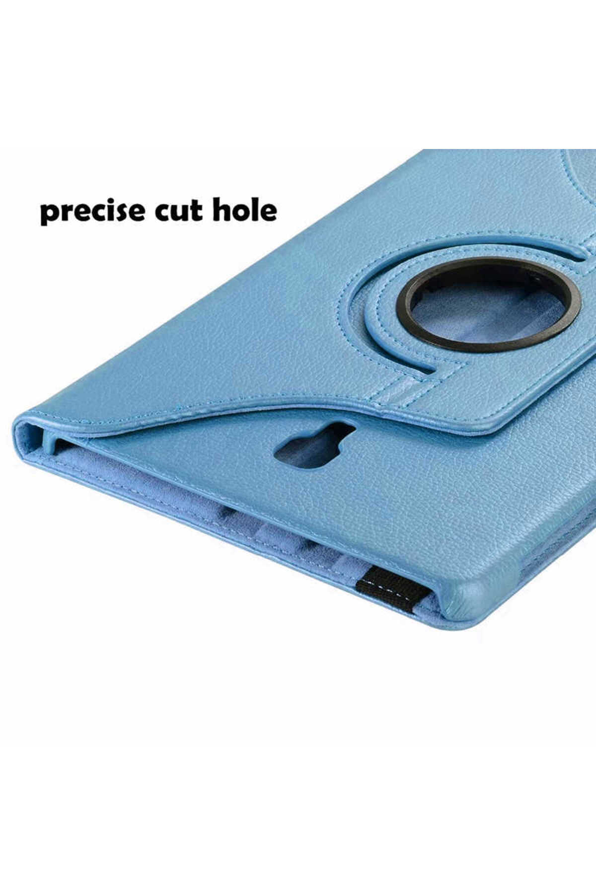 Galaxy Tab A T590 Uyumlu MSCS Dönebilen Standlı Kılıf-Pembe Açık