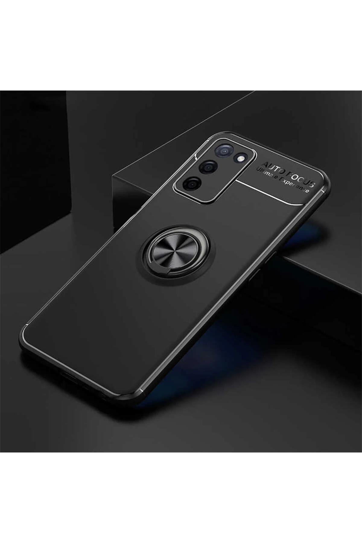 A55 5G uyumlu Kılıf Ravel Silikon Kapak - Siyah-Mavi