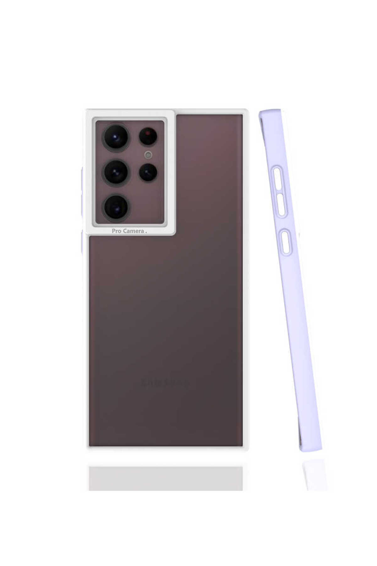 Galaxy S22 Ultra Kılıf TKNC Mima Kapak - Lila