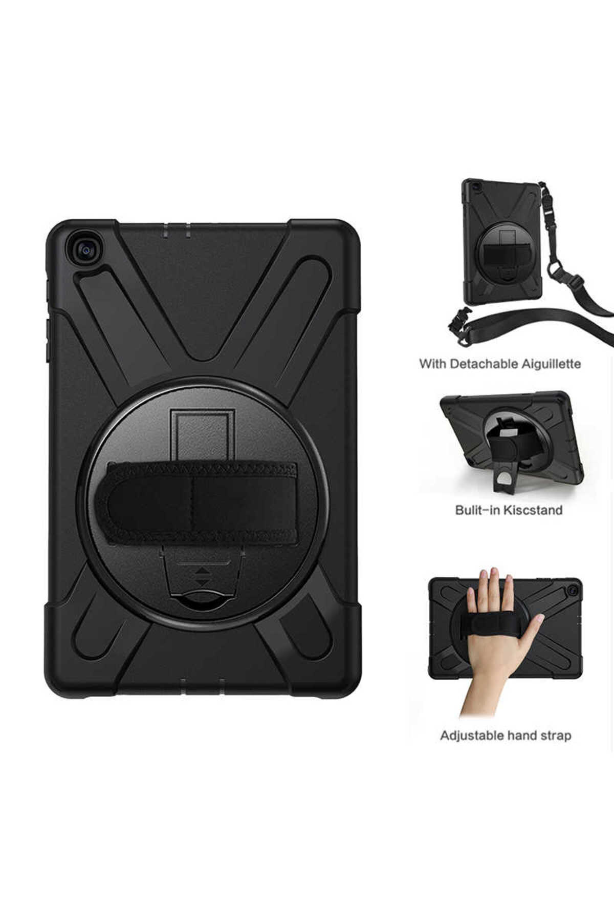 iPad 2. Nesil Uyumlu Uyumlu TKDW Defender Tablet Silikon-Siyah
