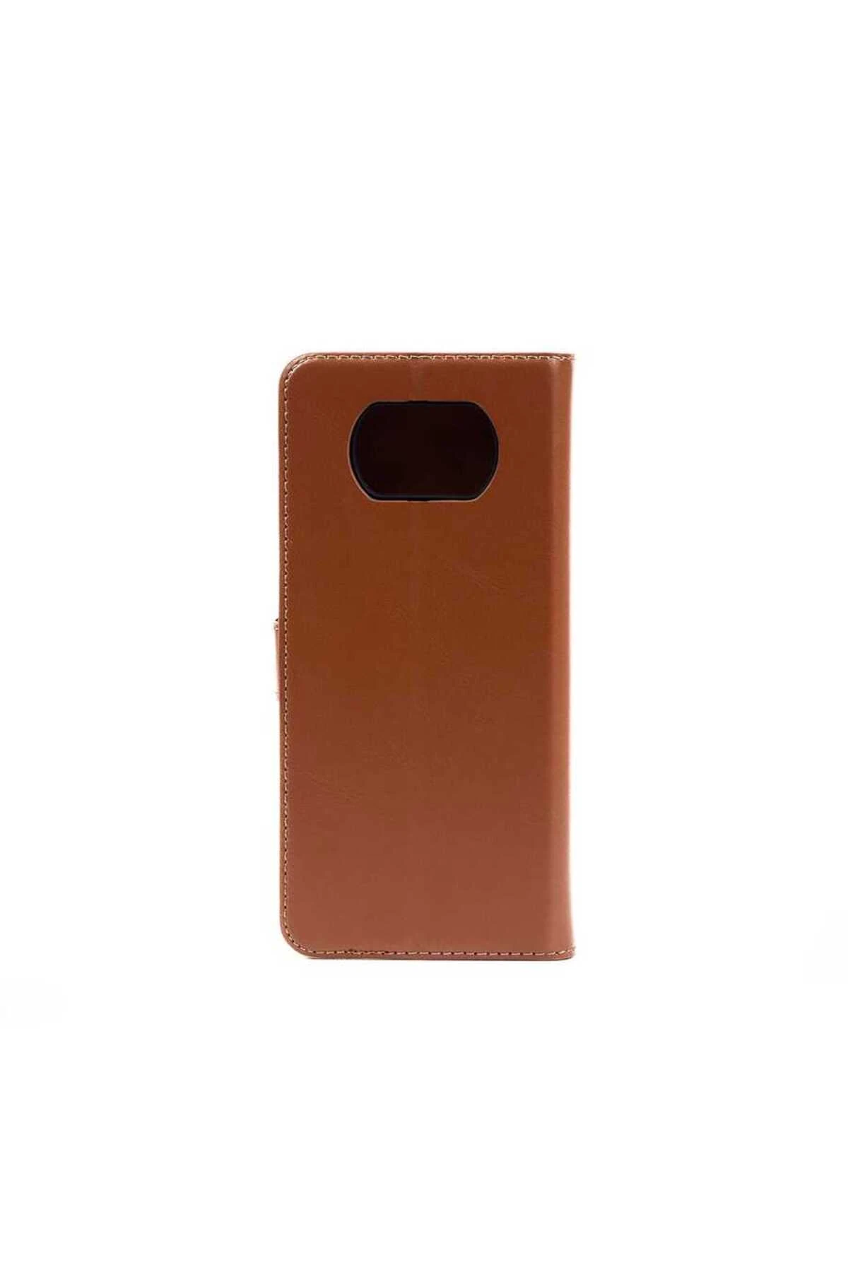 Galaxy M23 Kılıf FZD Kar Deluxe Kapaklı Kılıf - Kırmızı