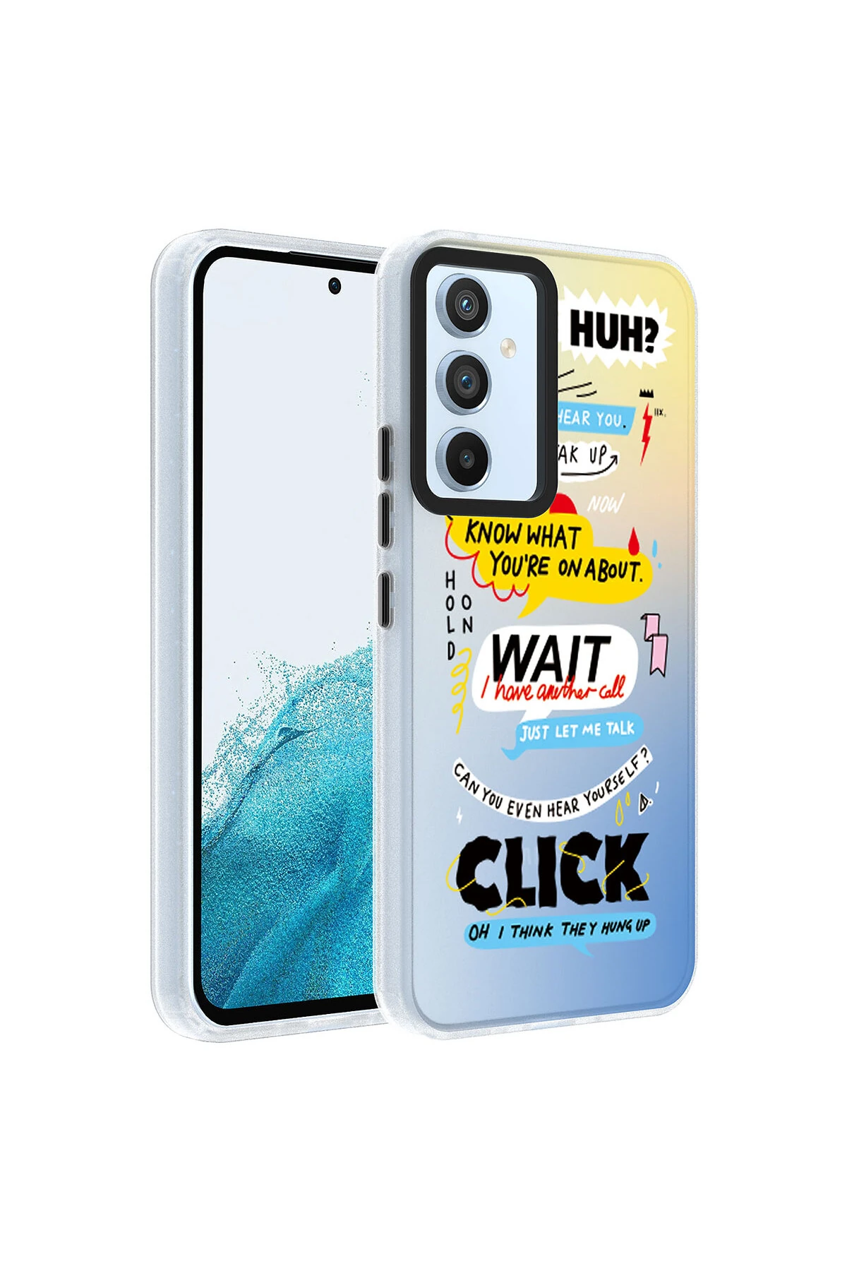 Galaxy A14 Kılıf Desenli TKNC Dragon Sert Kapak - Kelimeler