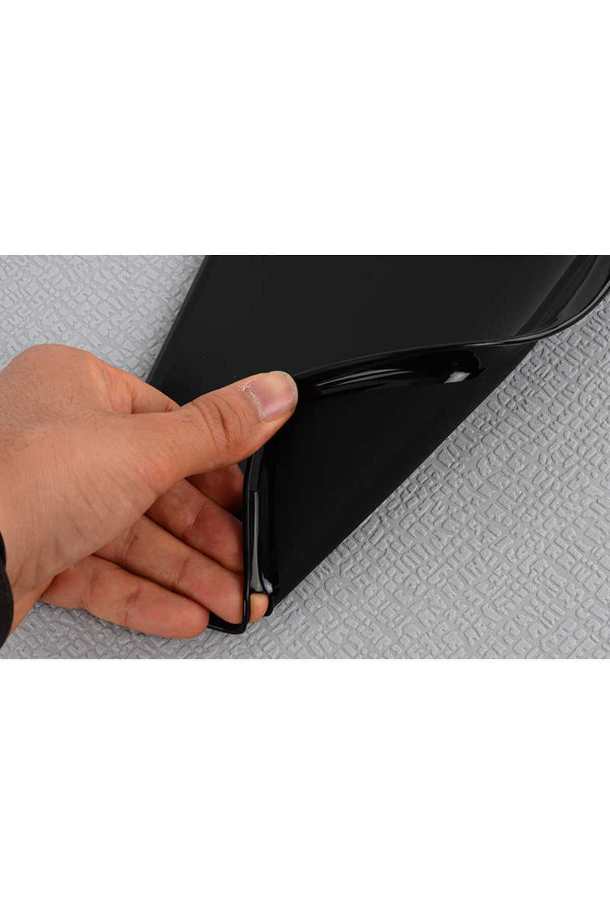 Galaxy Tab A 10.1 (2019) T510 Kılıf Uyumlu SCKS Tablet Süper Silikon Kapak-Siyah