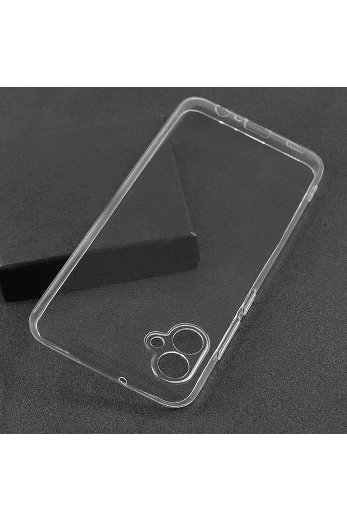 Galaxy A04E Kılıf Süper Silikon Kapak - Renksiz