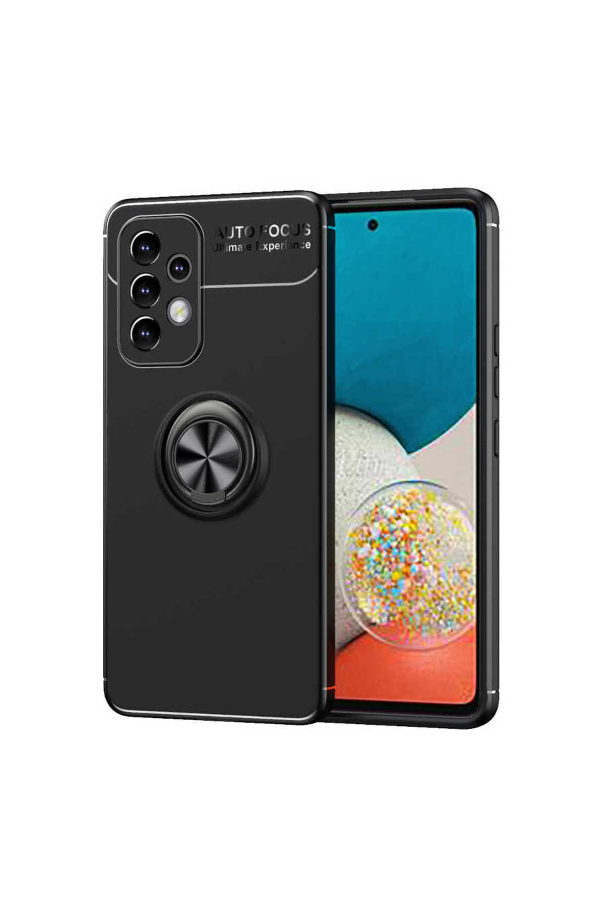 Galaxy A33 5G Kılıf OMSY Ravel Silikon Kapak - Siyah