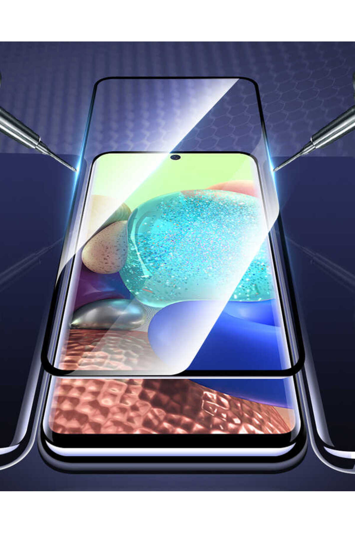 Galaxy A05S Uyumlu NXXA Kenarları Kırılmaya Dayanıklı Cam Ekran Koruyucu