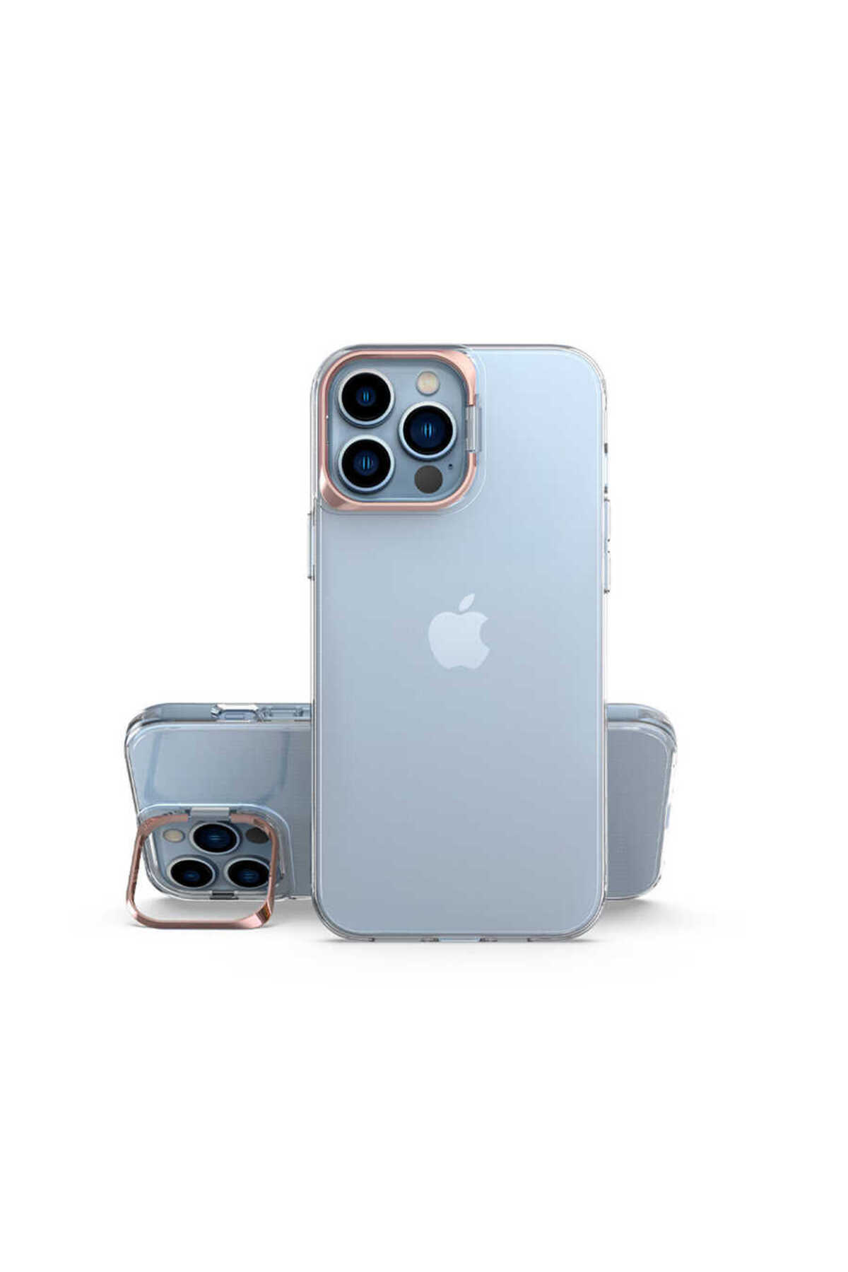 iPhone 13 Pro Max Uyumlu HZRV Skuba Kılıf-Rose Gold